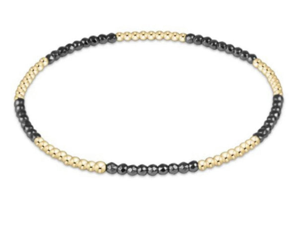 Enewton Blissful Pattern 2mm Bracelet:Silver Hematite