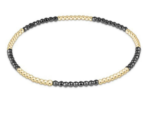 Enewton Blissful Pattern 2mm Bracelet:Silver Hematite
