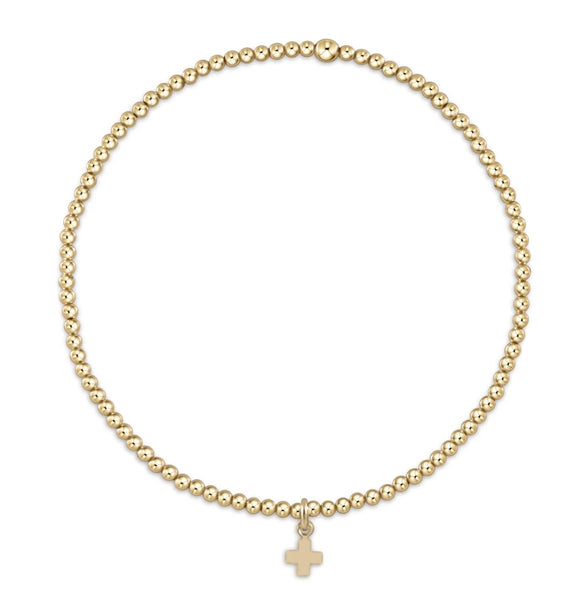 Enewton egirl Classic Gold 2mm signature cross: small gold charm