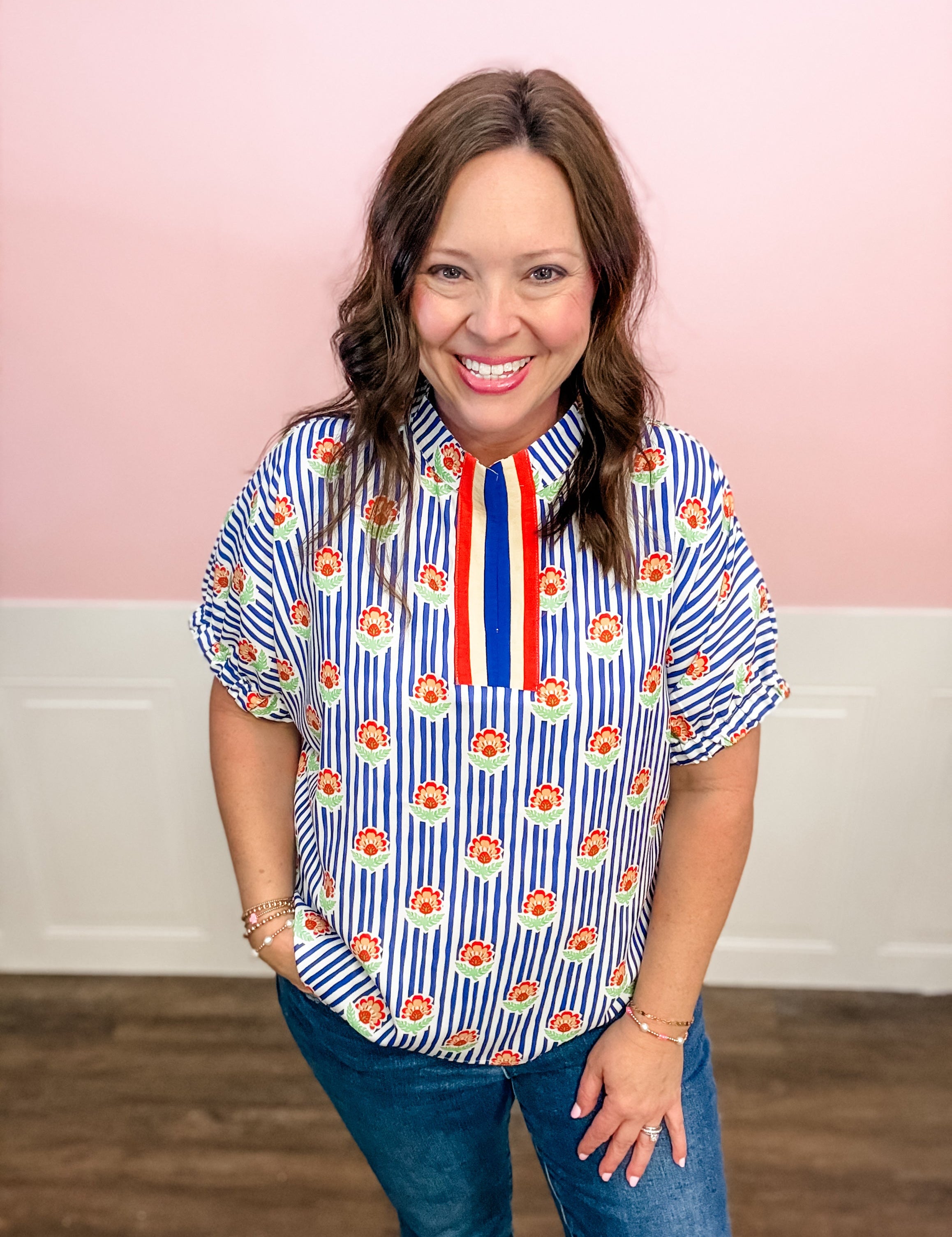 All - American Bloom Top - Just a Small Town Girl