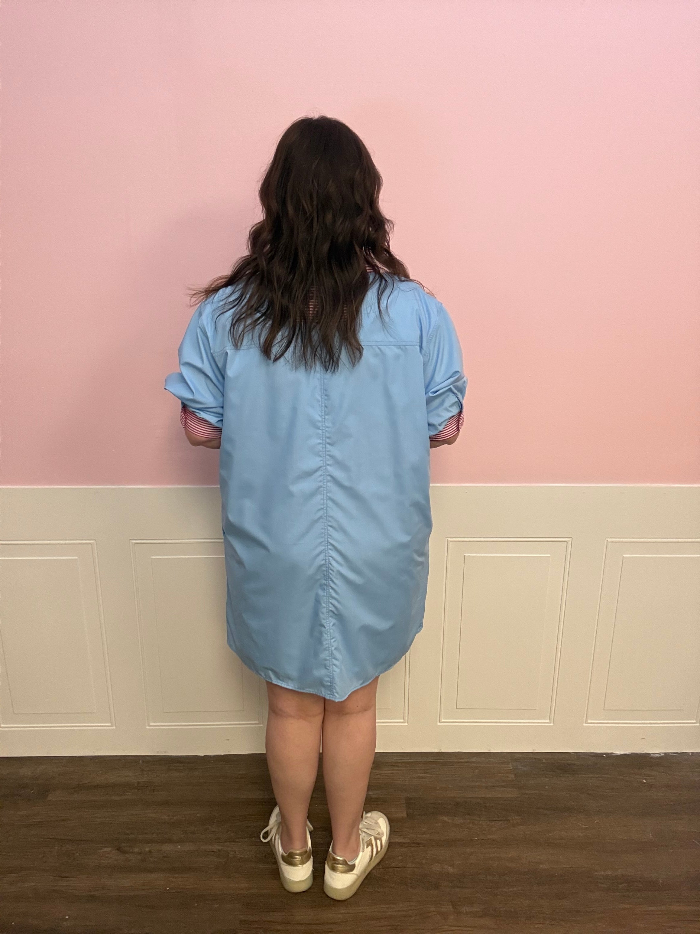 All - American Charm Shirt Dress - Just a Small Town Girl