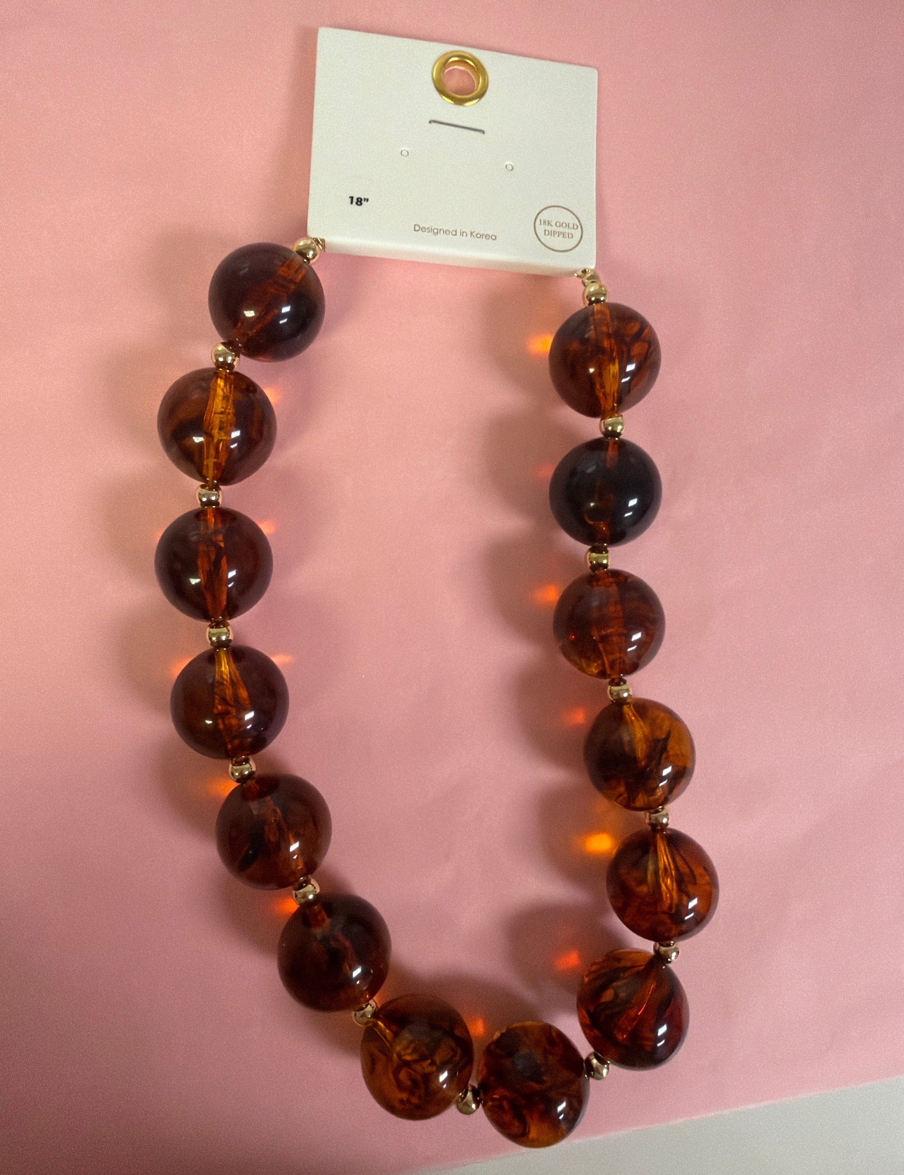 Amber Hour Statement Necklace - Just a Small Town Girl