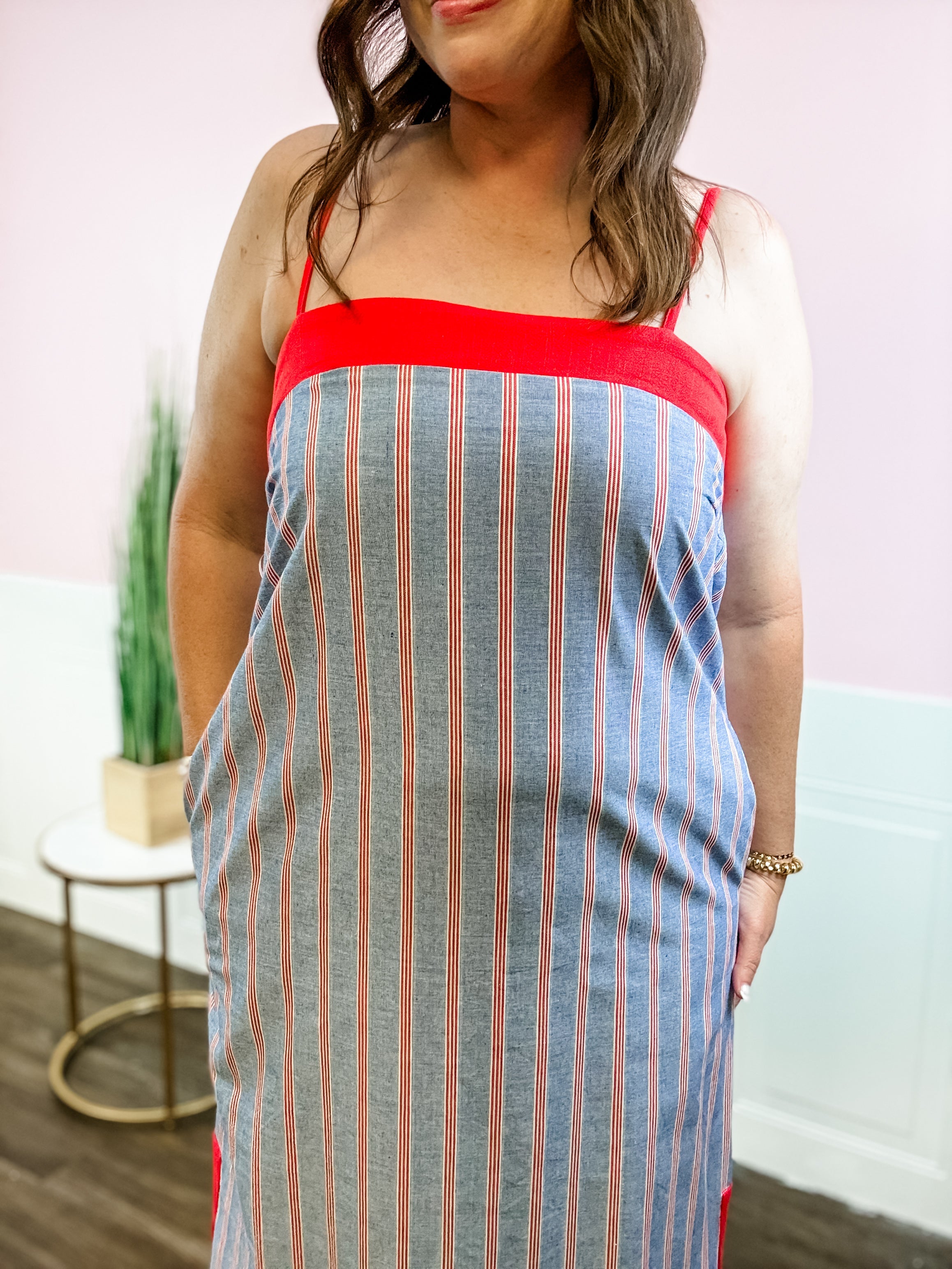 Americana Summer Midi Dress - Just a Small Town Girl