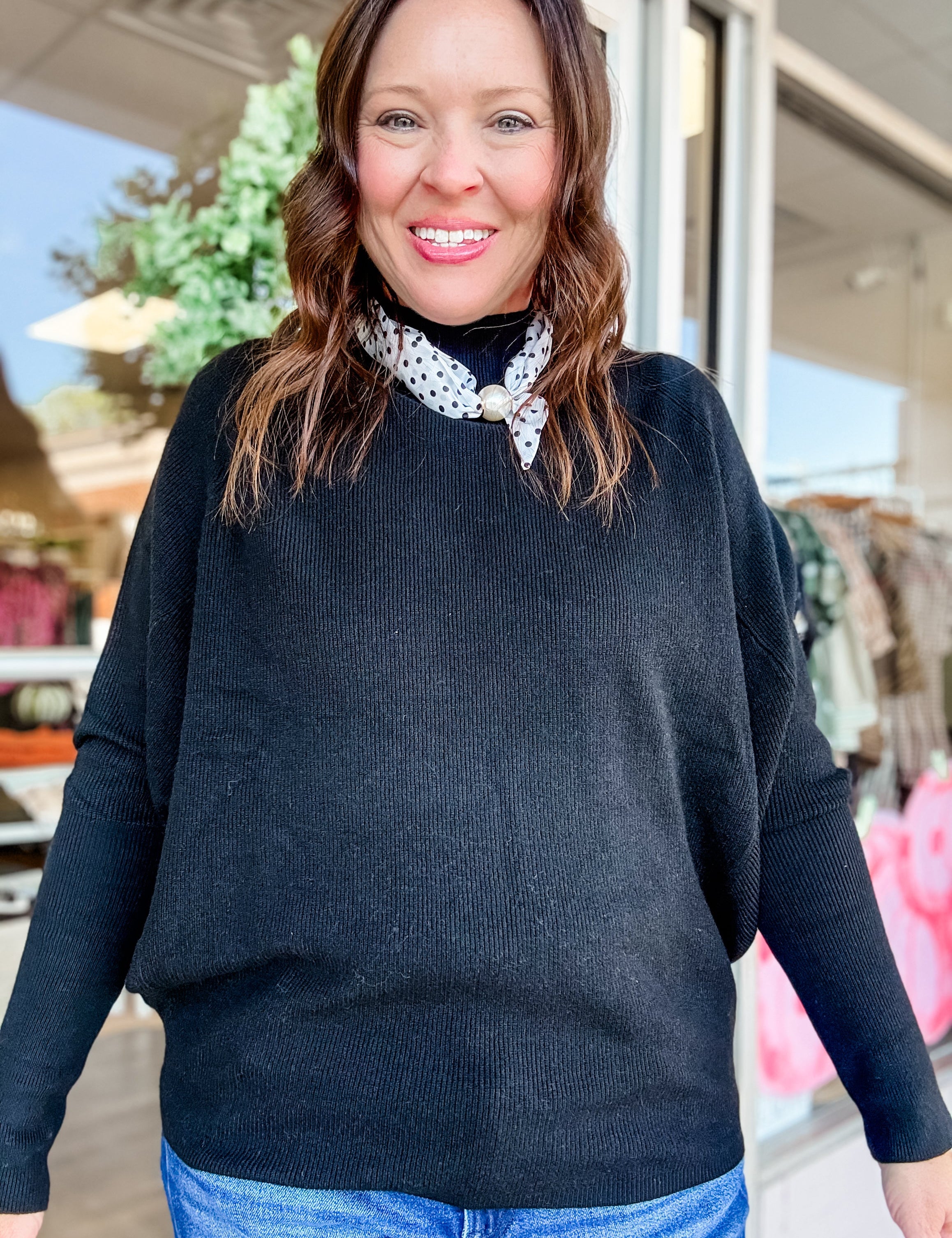 Asymmetric Hem Sweater - Just a Small Town Girl
