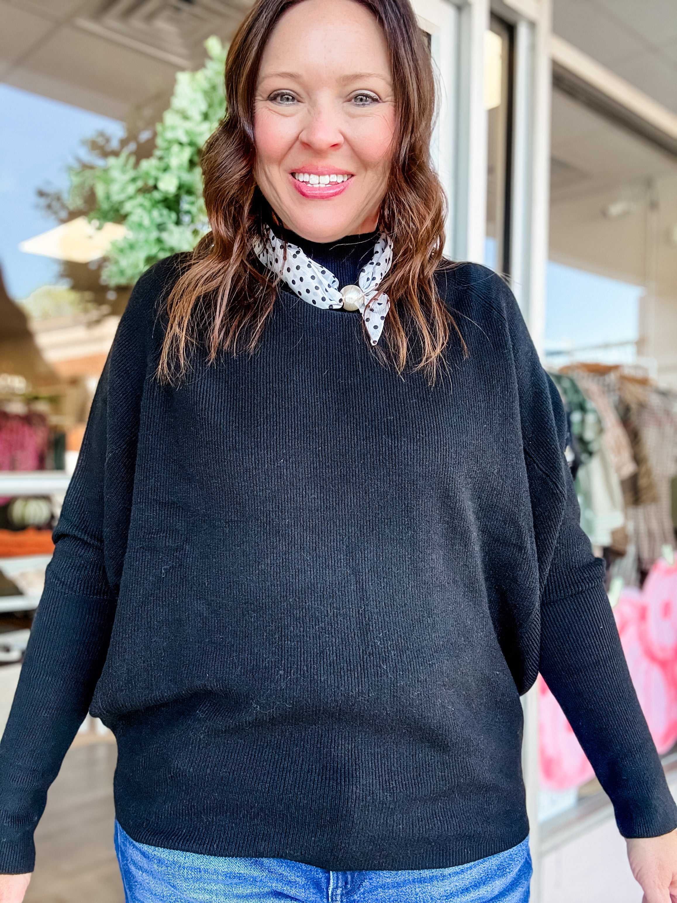 Asymmetric Hem Sweater - Just a Small Town Girl