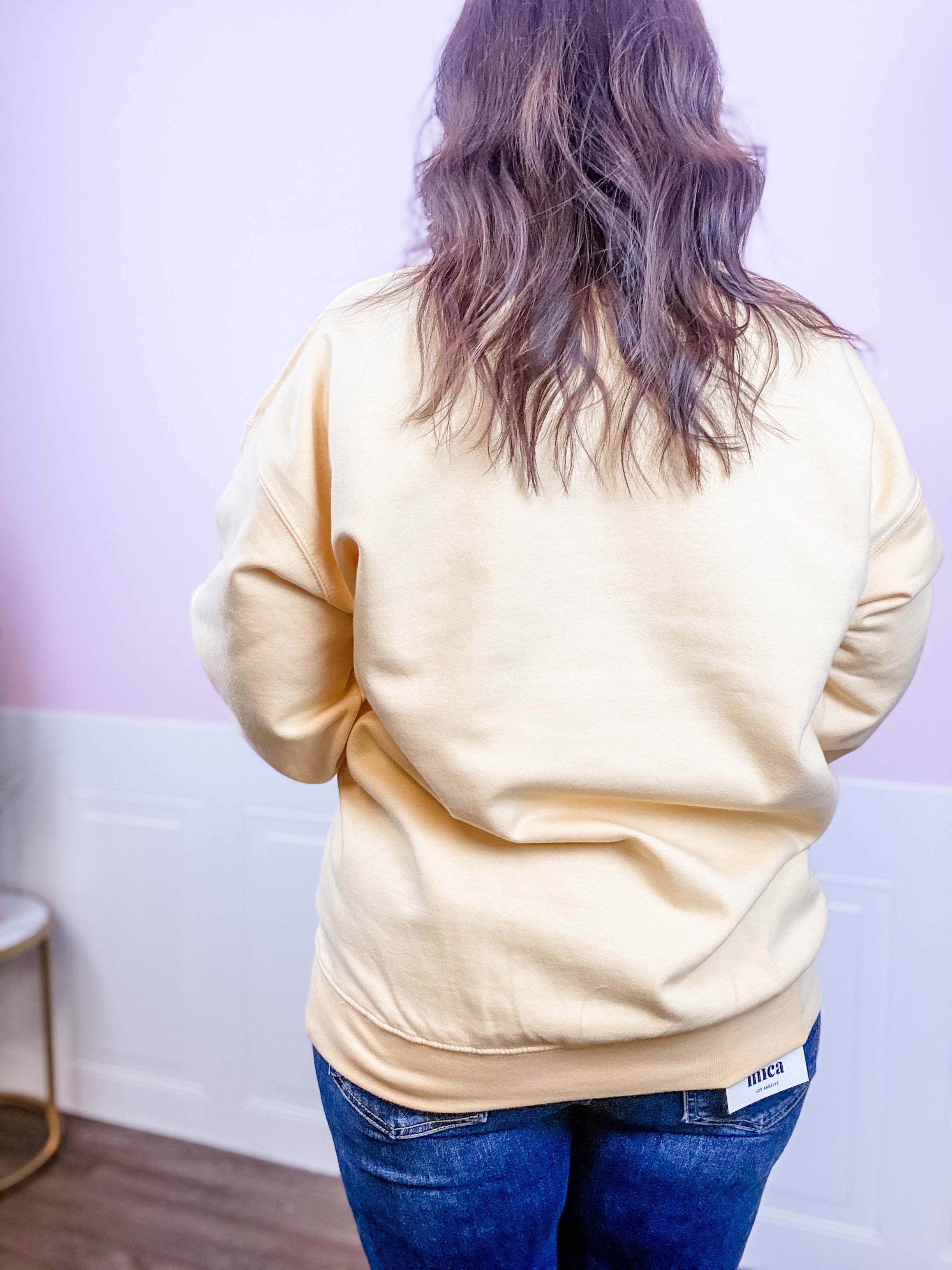 AU Polka Sweatshirt - Just a Small Town Girl