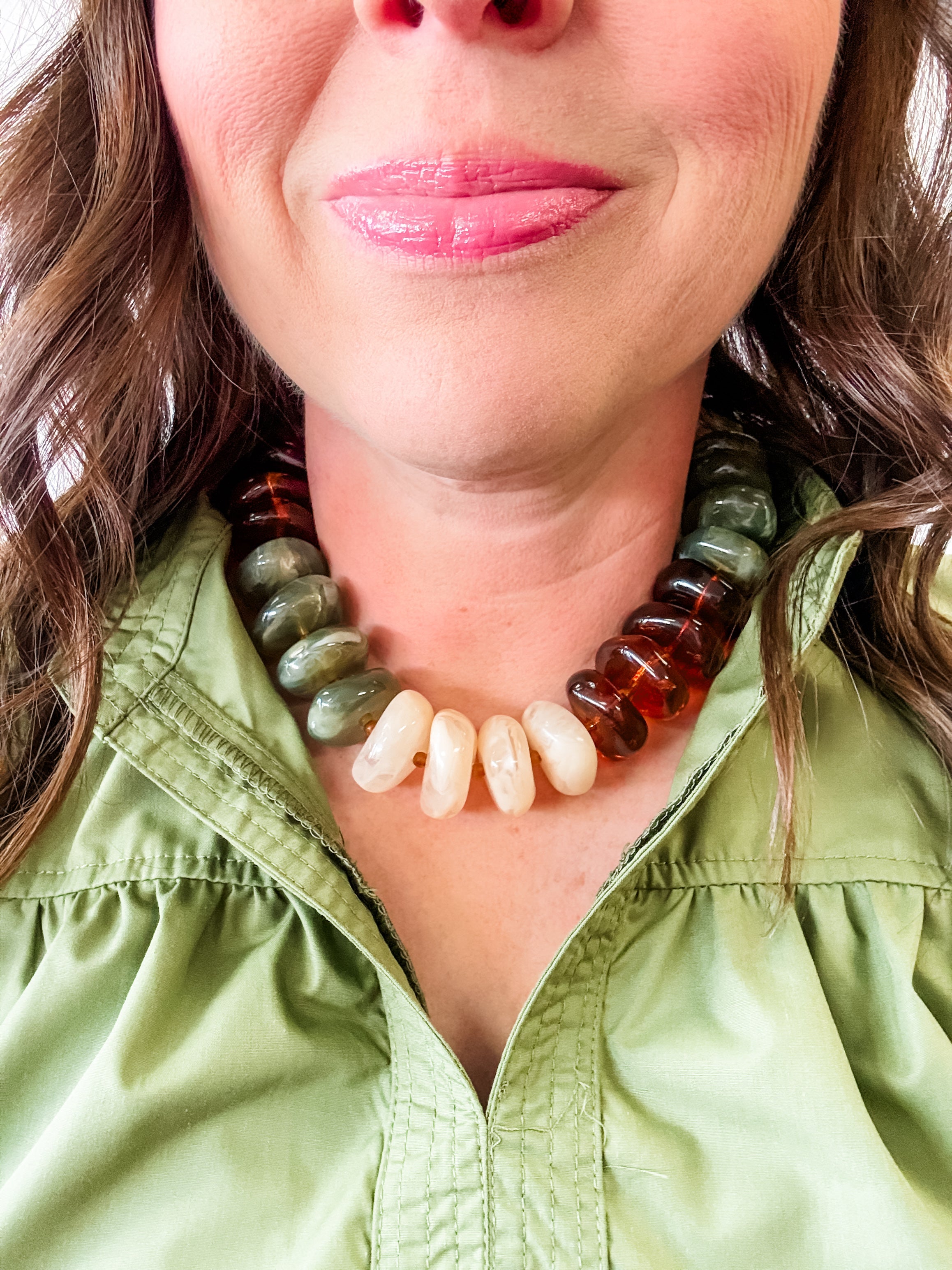 Autumn Glow Beaded Statement Necklace - Just a Small Town Girl