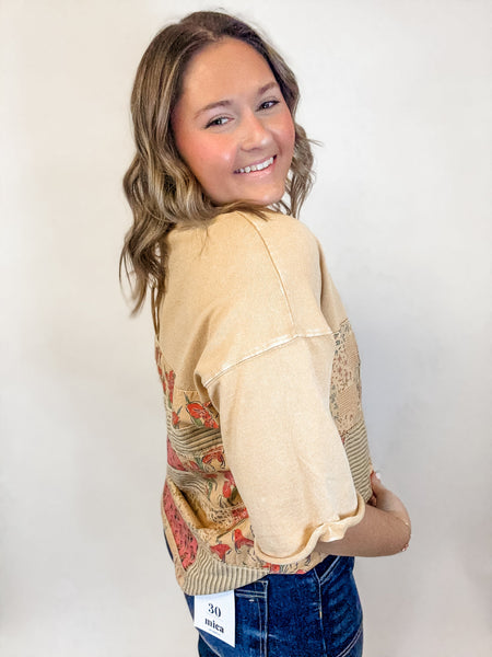 Bloom & Stitch Patchwork Tee - Just a Small Town Girl