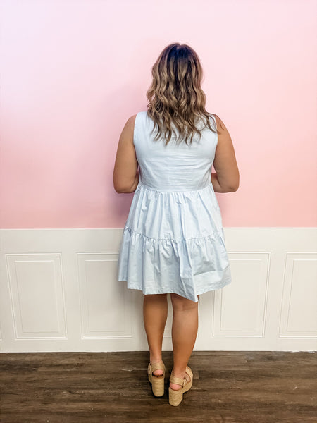 Bloom Where You’re Planted Embroidered Dress - Just a Small Town Girl