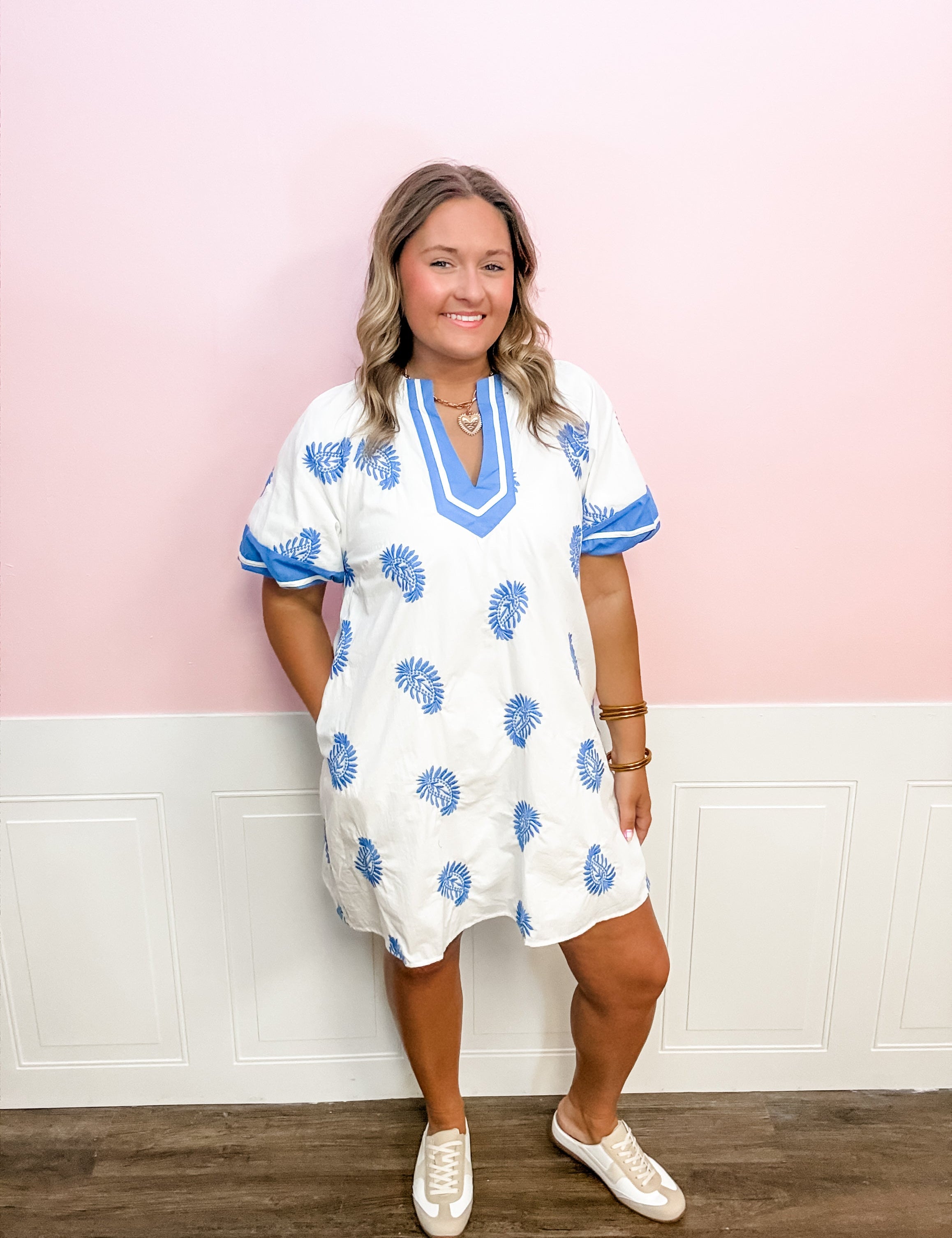 Blue Harbor Breeze Dress - Just a Small Town Girl