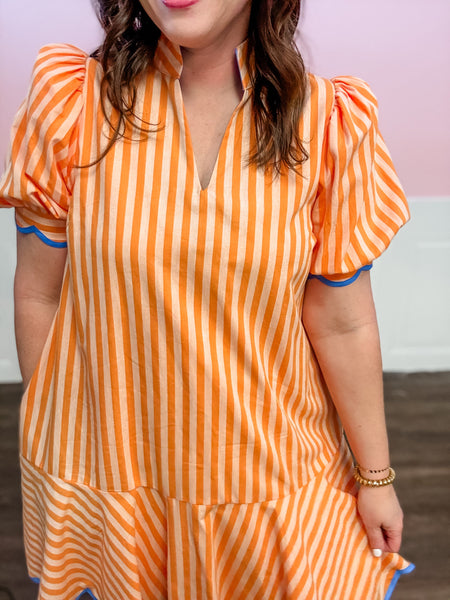 Blue Ridge Tiger Stripe Dress - Just a Small Town Girl