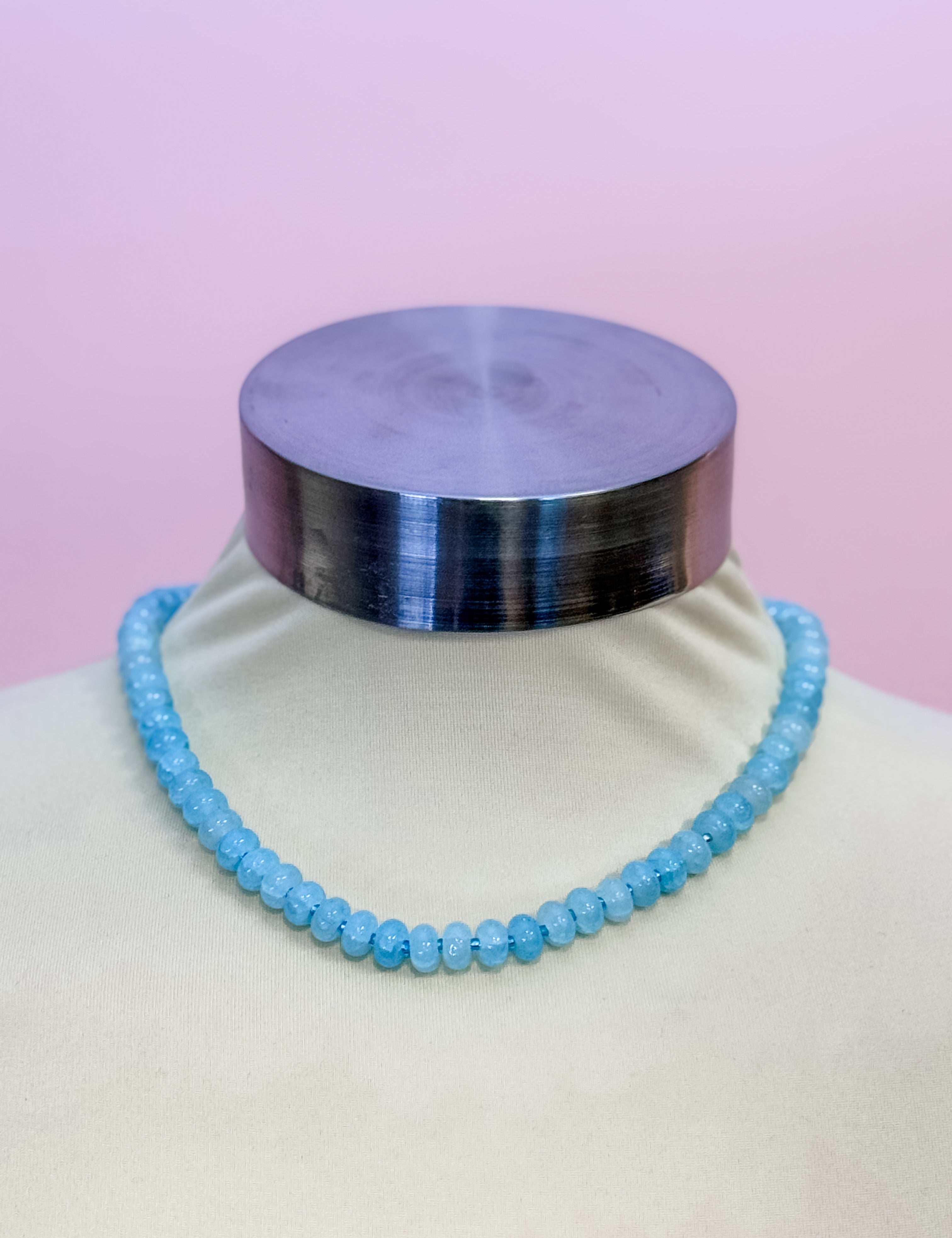 Blue Skies Beaded Necklace - Just a Small Town Girl