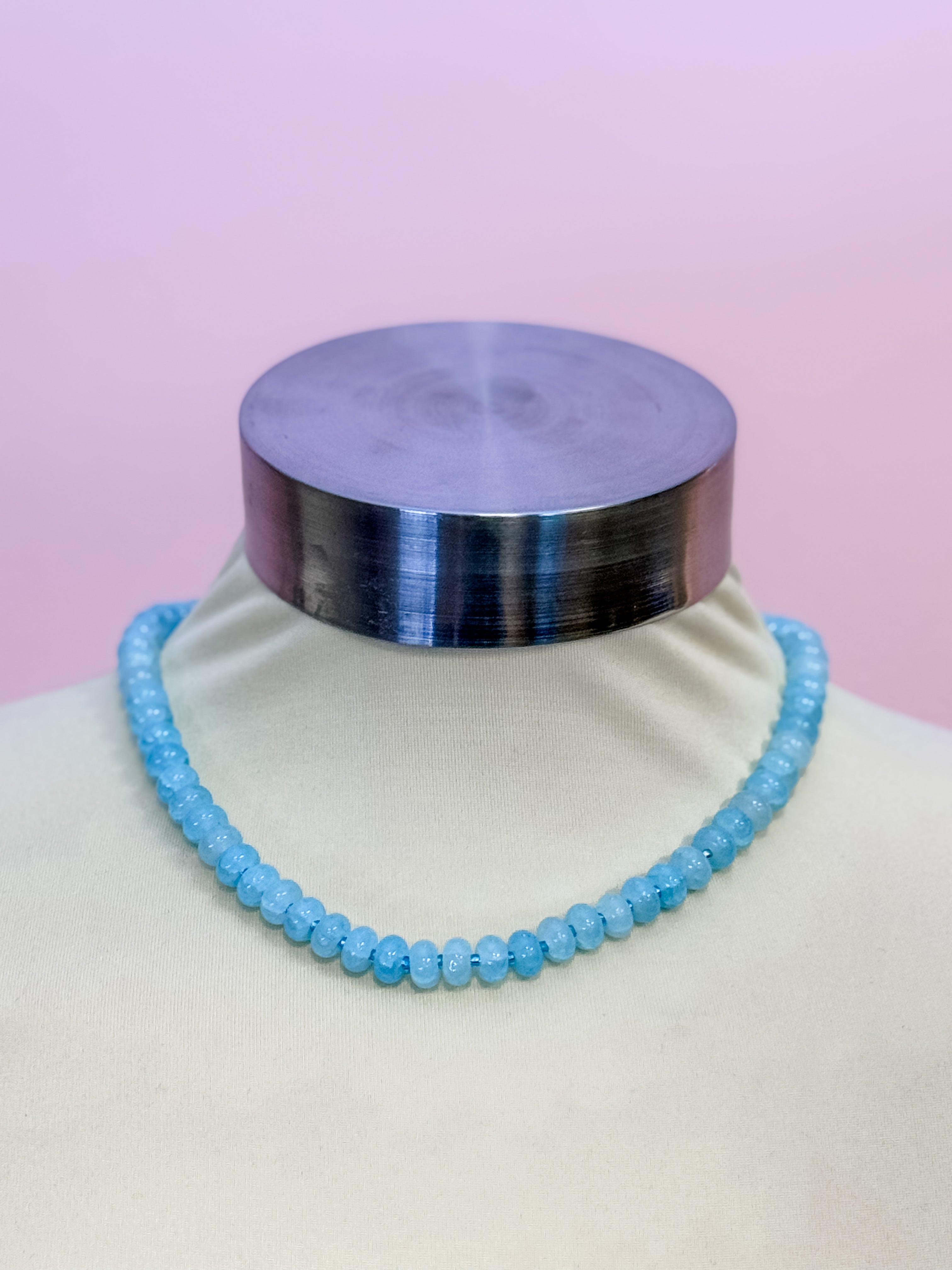 Blue Skies Beaded Necklace - Just a Small Town Girl