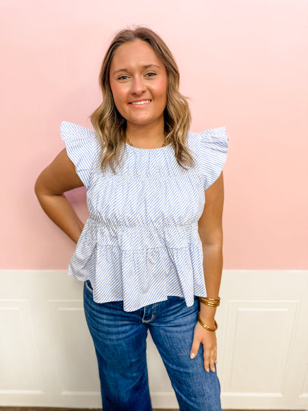 Blue Skies & Sweet Tea Top - Just a Small Town Girl