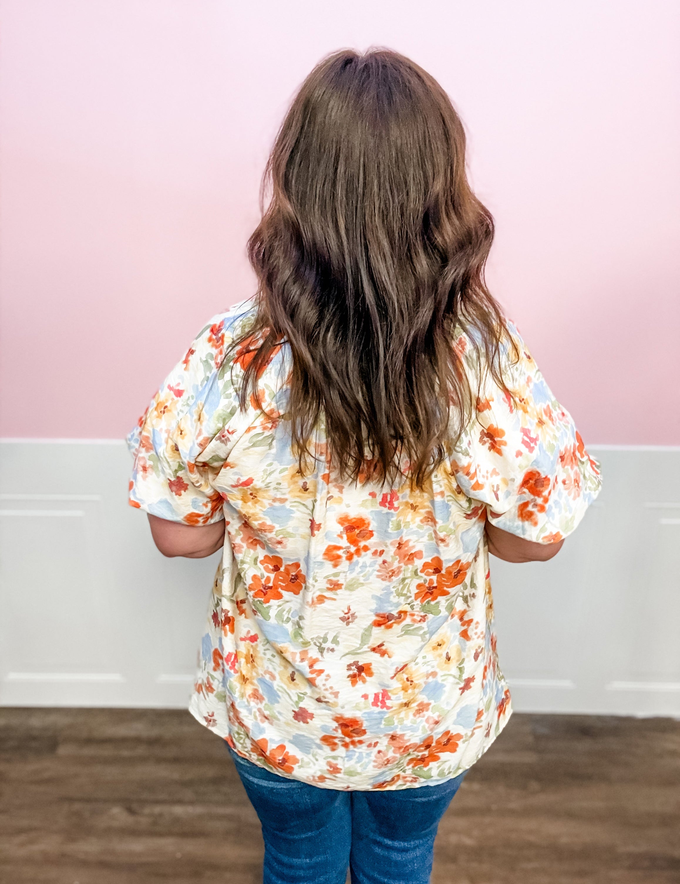Blue Sky Garden Blouse - Just a Small Town Girl