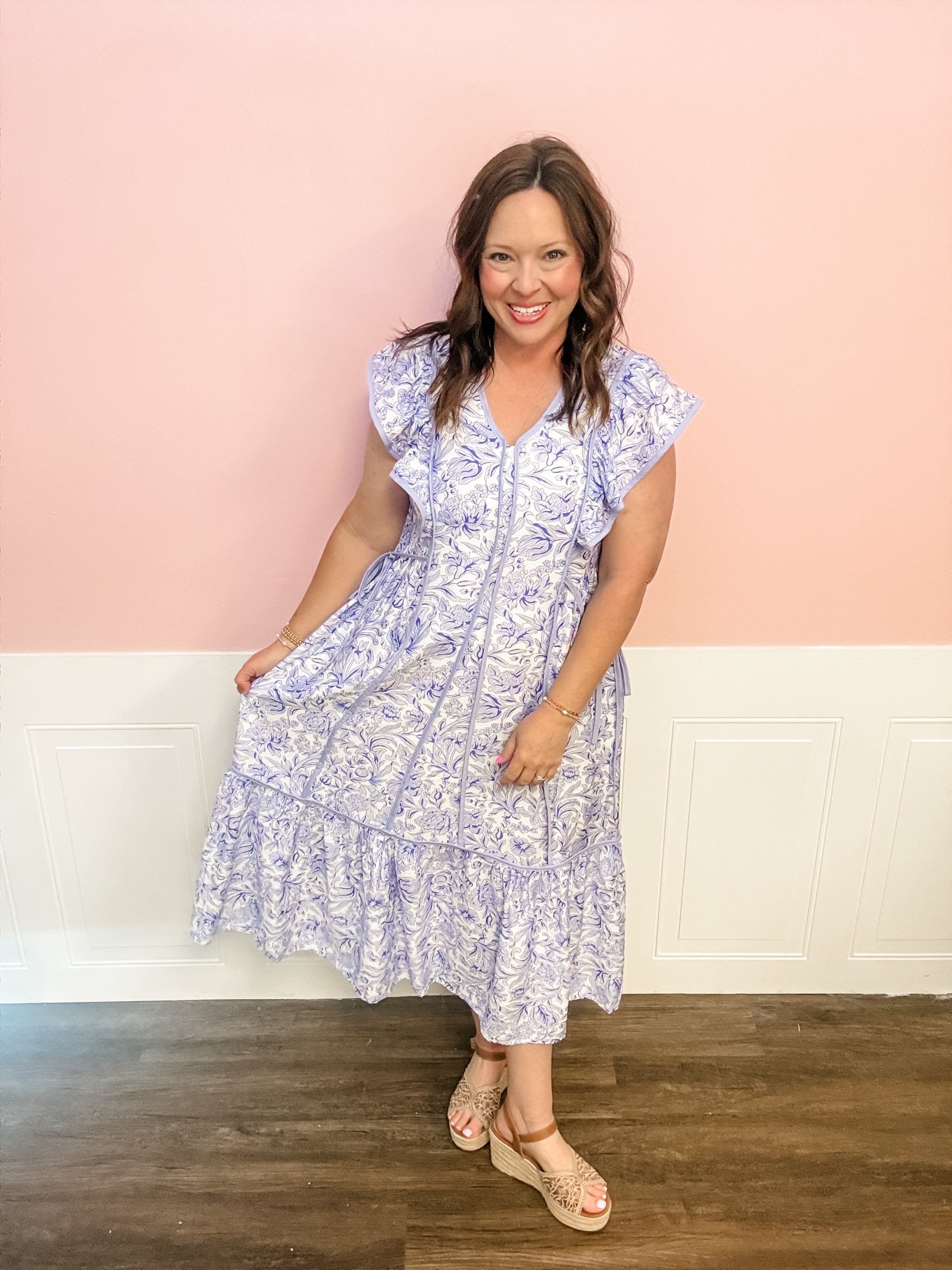 Blue Willow Charm Dress - Just a Small Town Girl