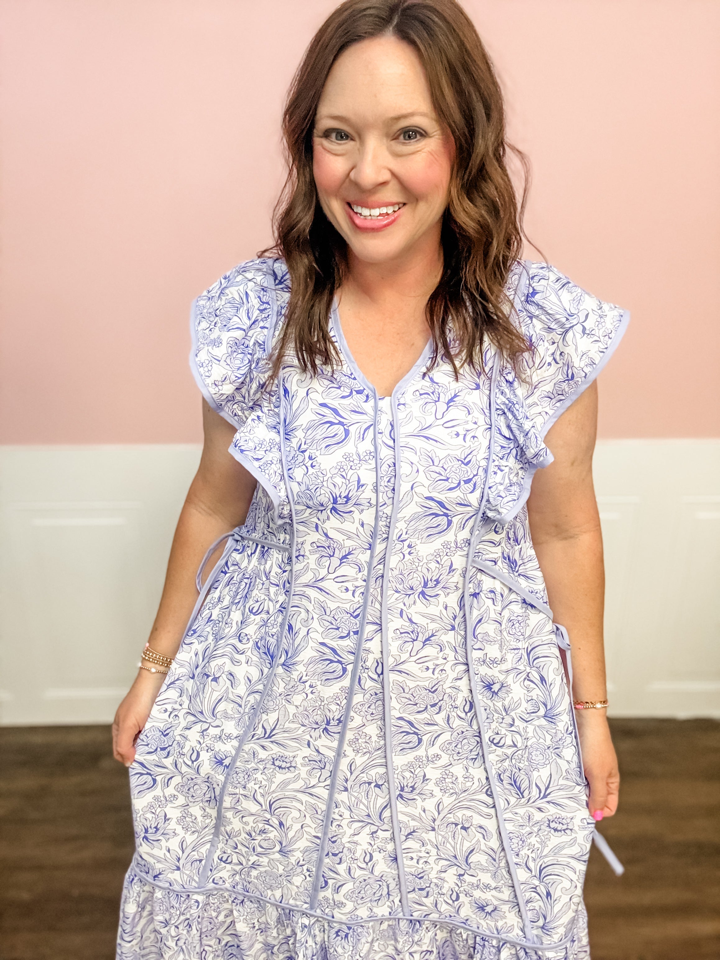 Blue Willow Charm Dress - Just a Small Town Girl