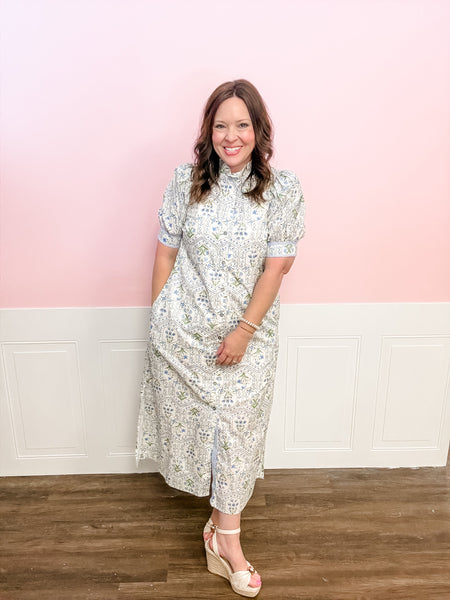 Blue Willow Garden Maxi Dress - Just a Small Town Girl