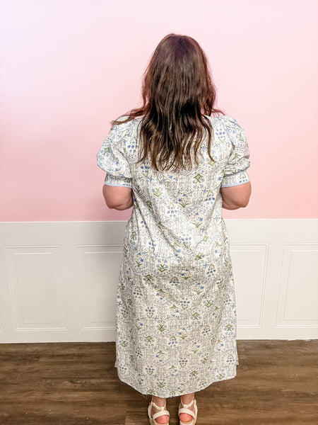 Blue Willow Garden Maxi Dress - Just a Small Town Girl