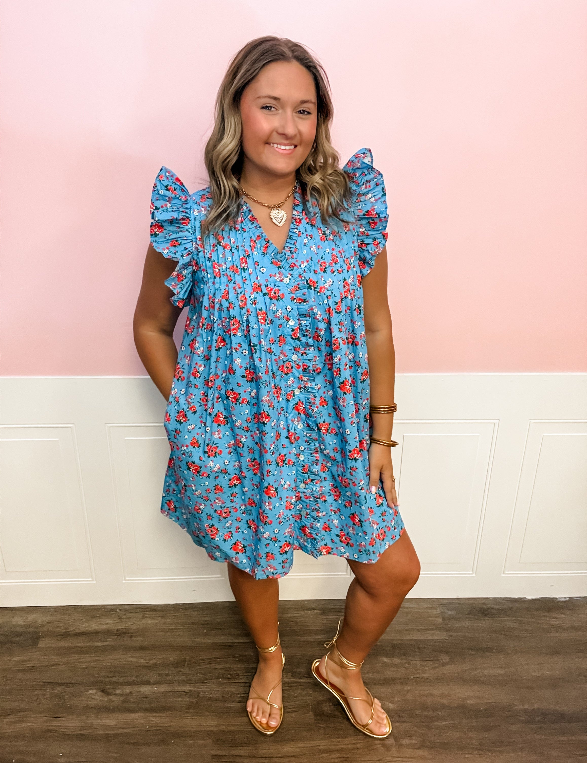 Bluebell Bloom Ruffle Top - Just a Small Town Girl