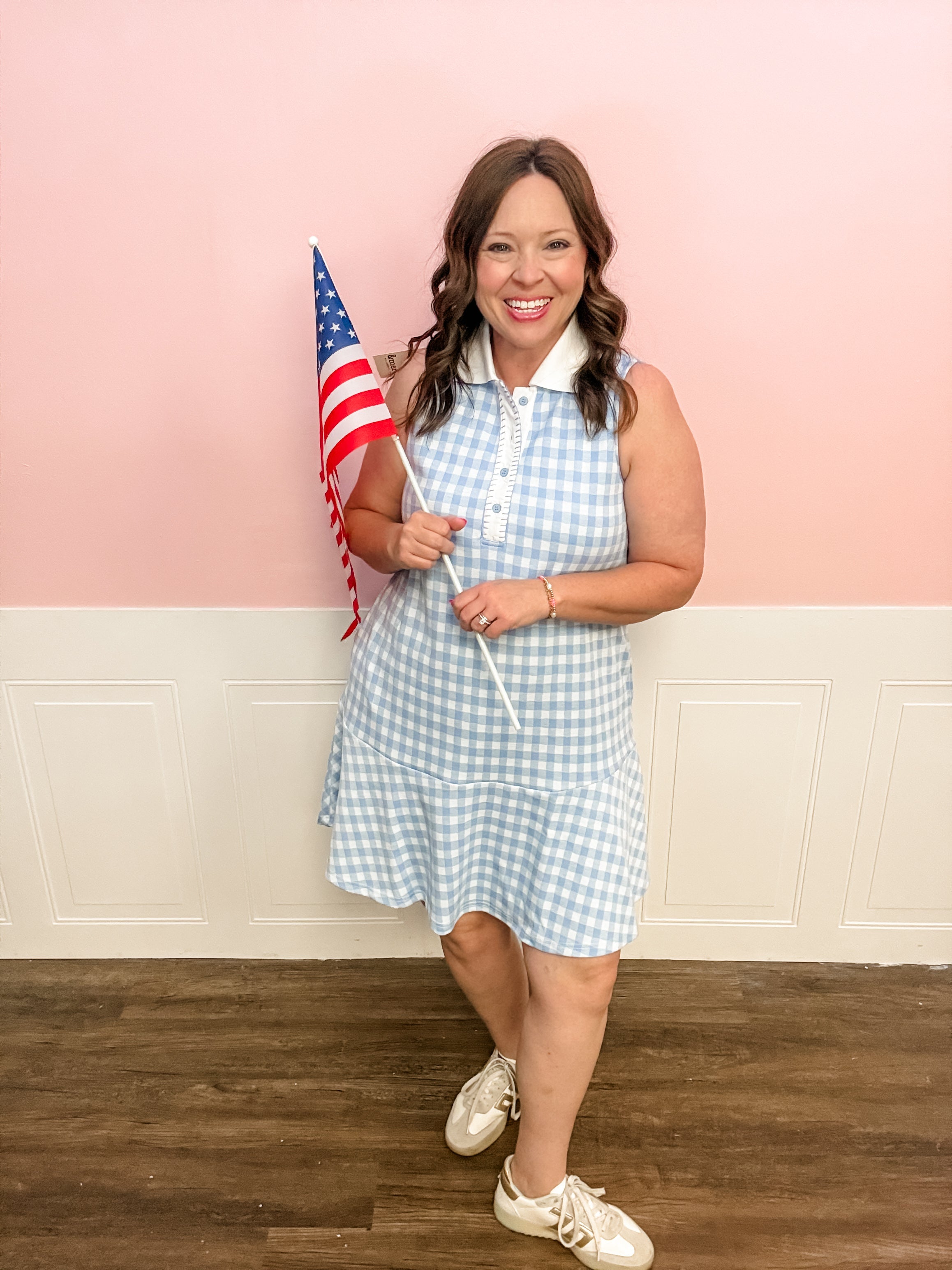 Bluebell Breeze Gingham Dress - Just a Small Town Girl
