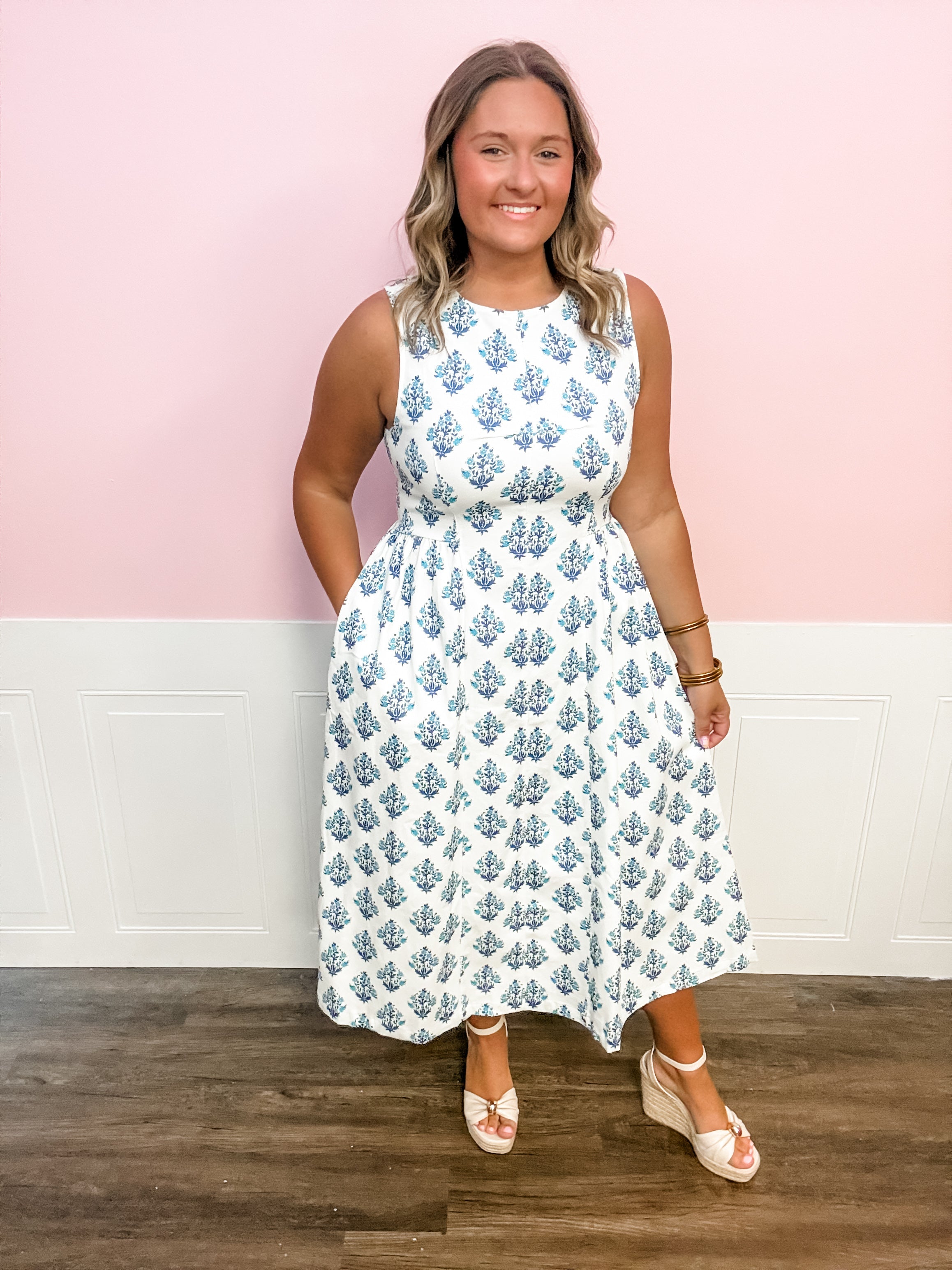 Bluebell Breeze Midi Dress - Just a Small Town Girl