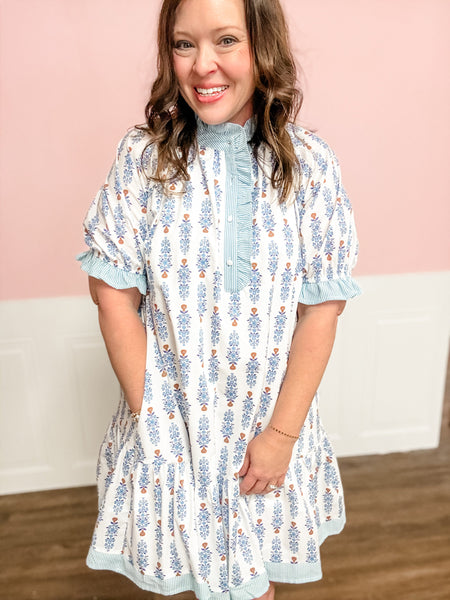 Bluebell Breeze Ruffle Dress - Just a Small Town Girl