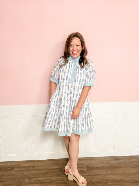 Bluebell Breeze Ruffle Dress - Just a Small Town Girl