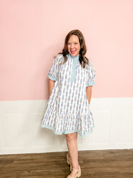 Bluebell Breeze Ruffle Dress - Just a Small Town Girl