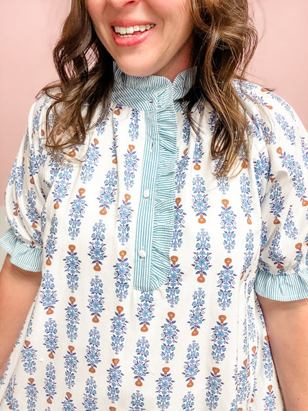 Bluebell Breeze Ruffle Dress - Just a Small Town Girl