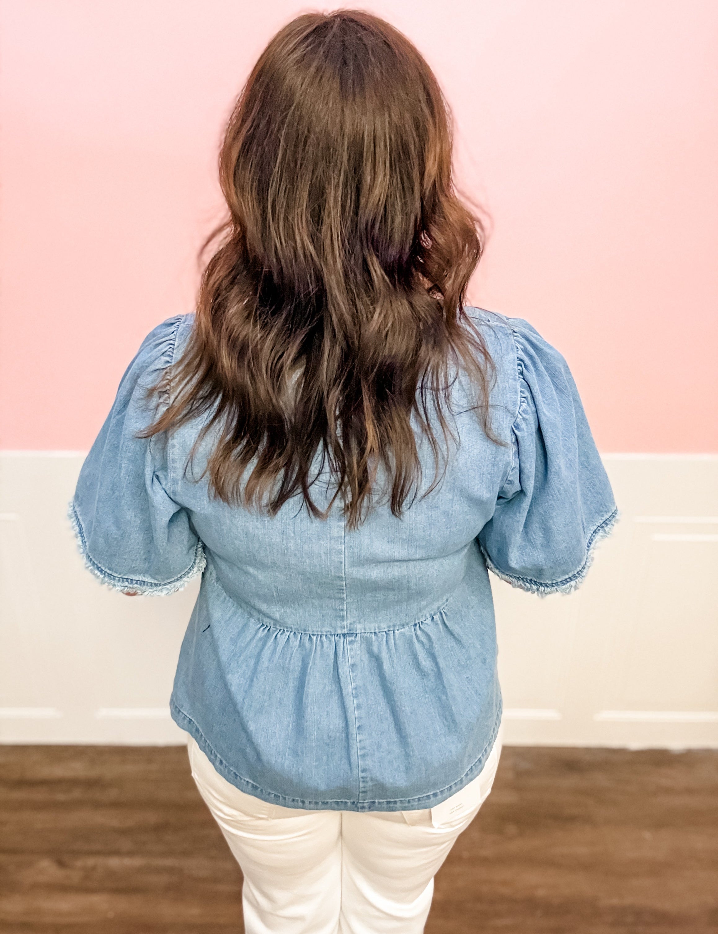 Bluebell Denim Top - Just a Small Town Girl