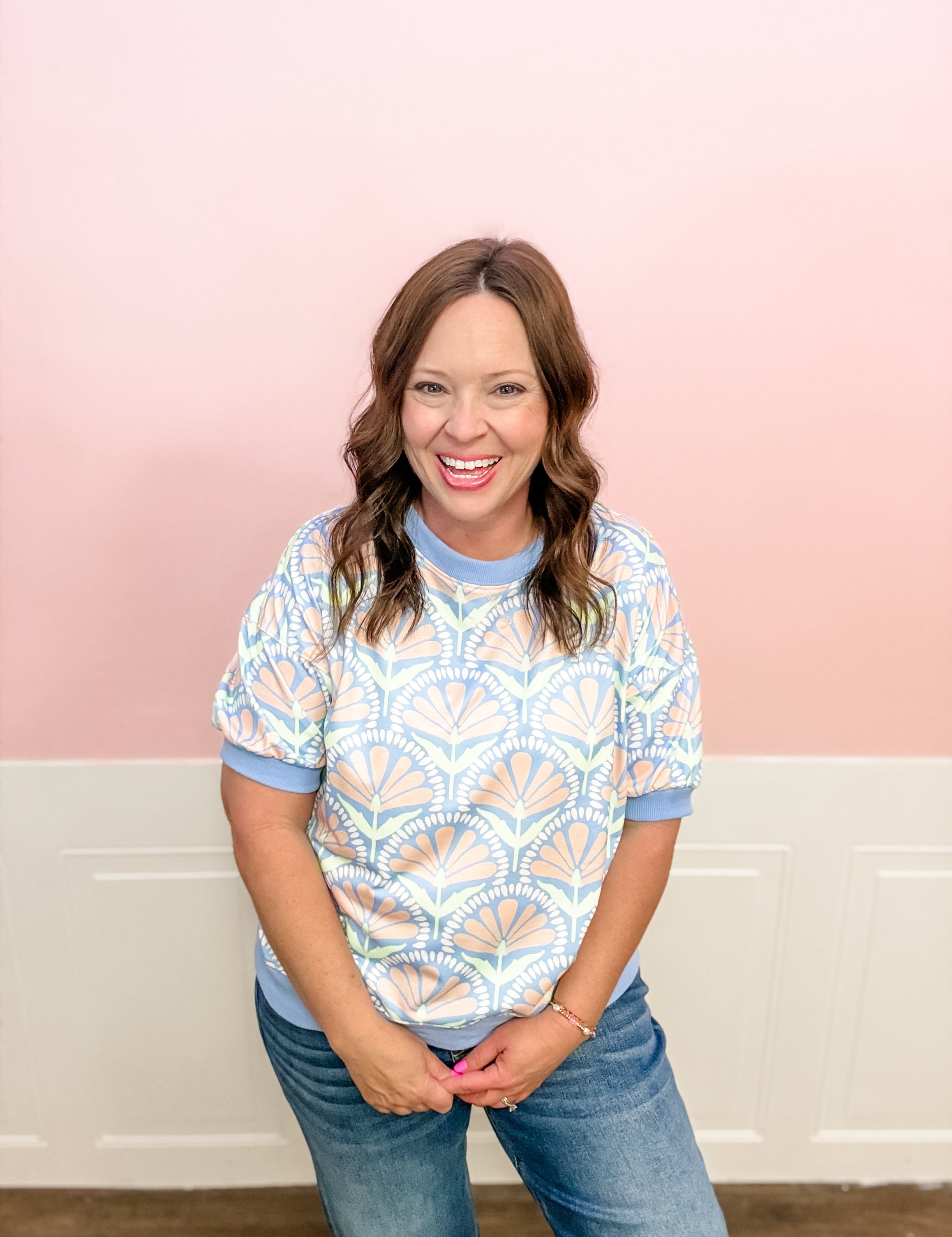 Bluebell Garden Breeze Top - Just a Small Town Girl
