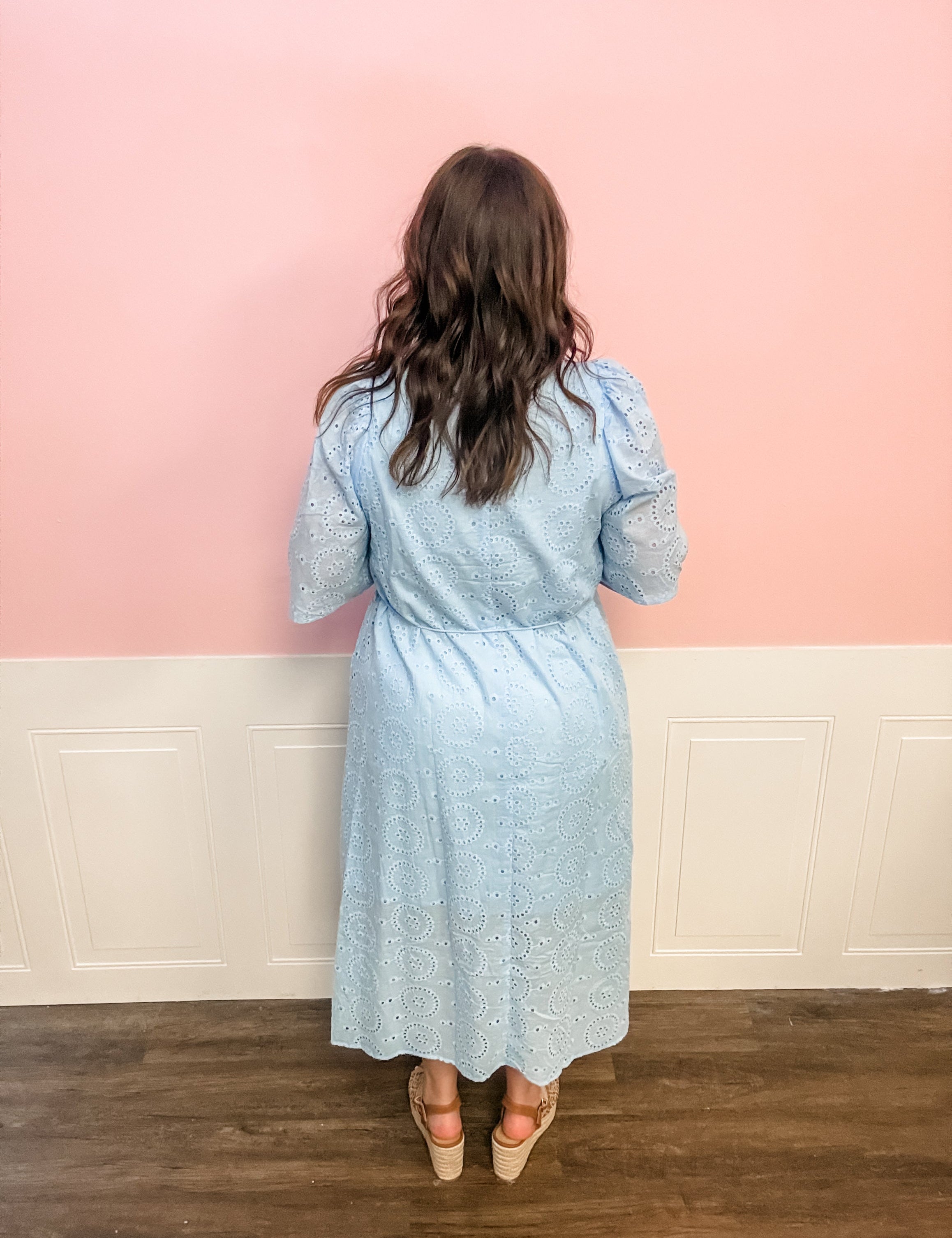 Bluebell Grace Eyelet Dress - Just a Small Town Girl
