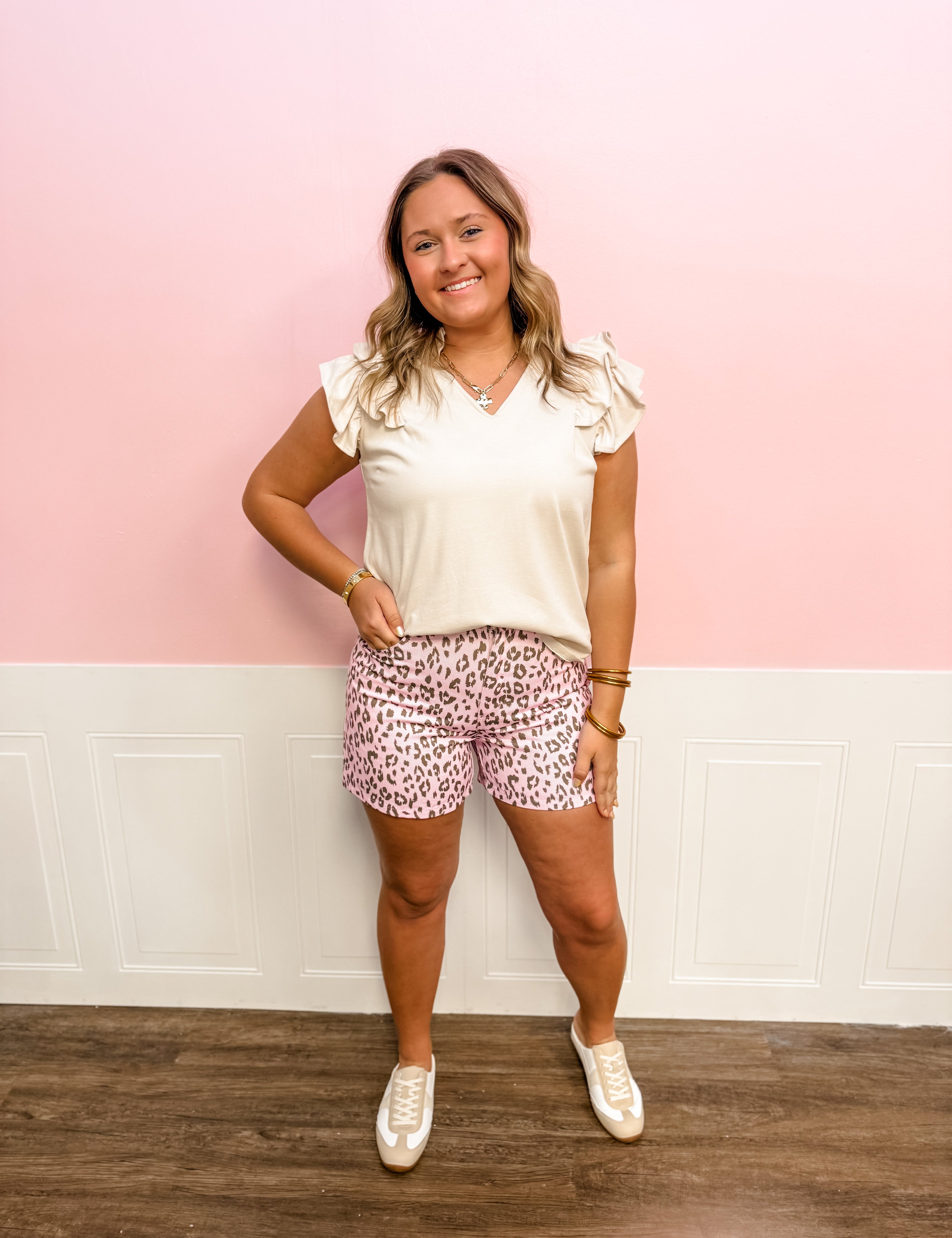 Blush Wild Side Denim Shorts - Just a Small Town Girl