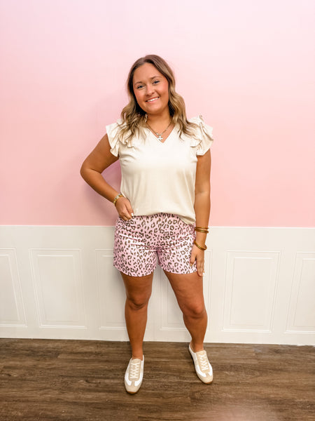 Blush Wild Side Denim Shorts - Just a Small Town Girl