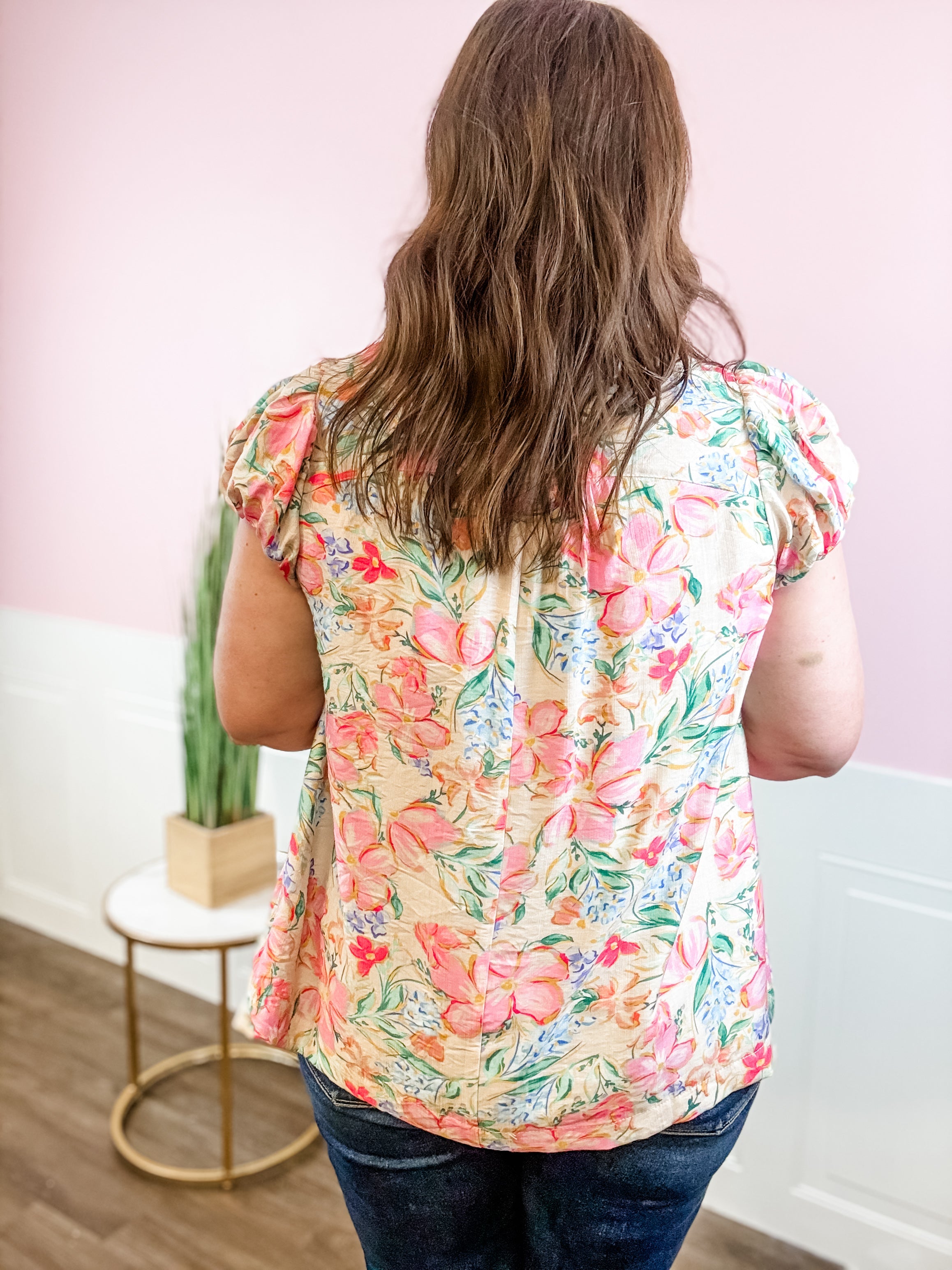 Blushing Blooms Top - Just a Small Town Girl