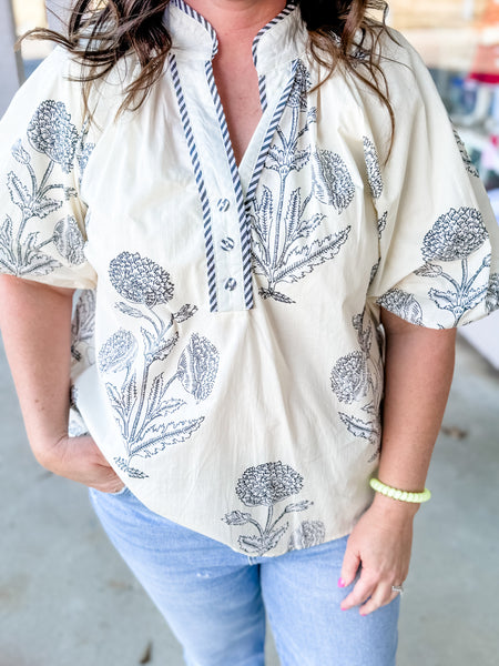 Botanical Breeze Blouse - Just a Small Town Girl