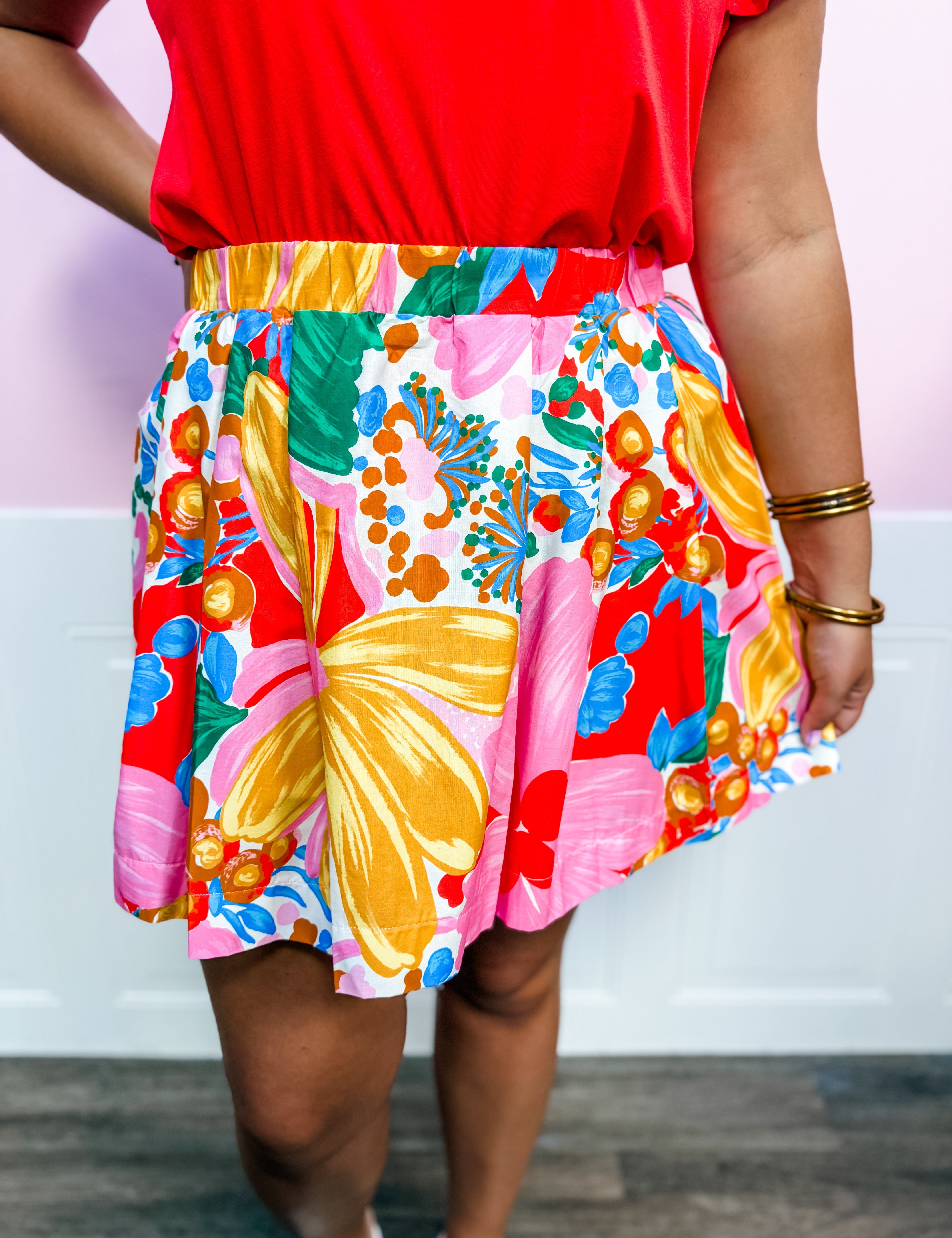 Bright Bloom Patchwork Skirt - Just a Small Town Girl
