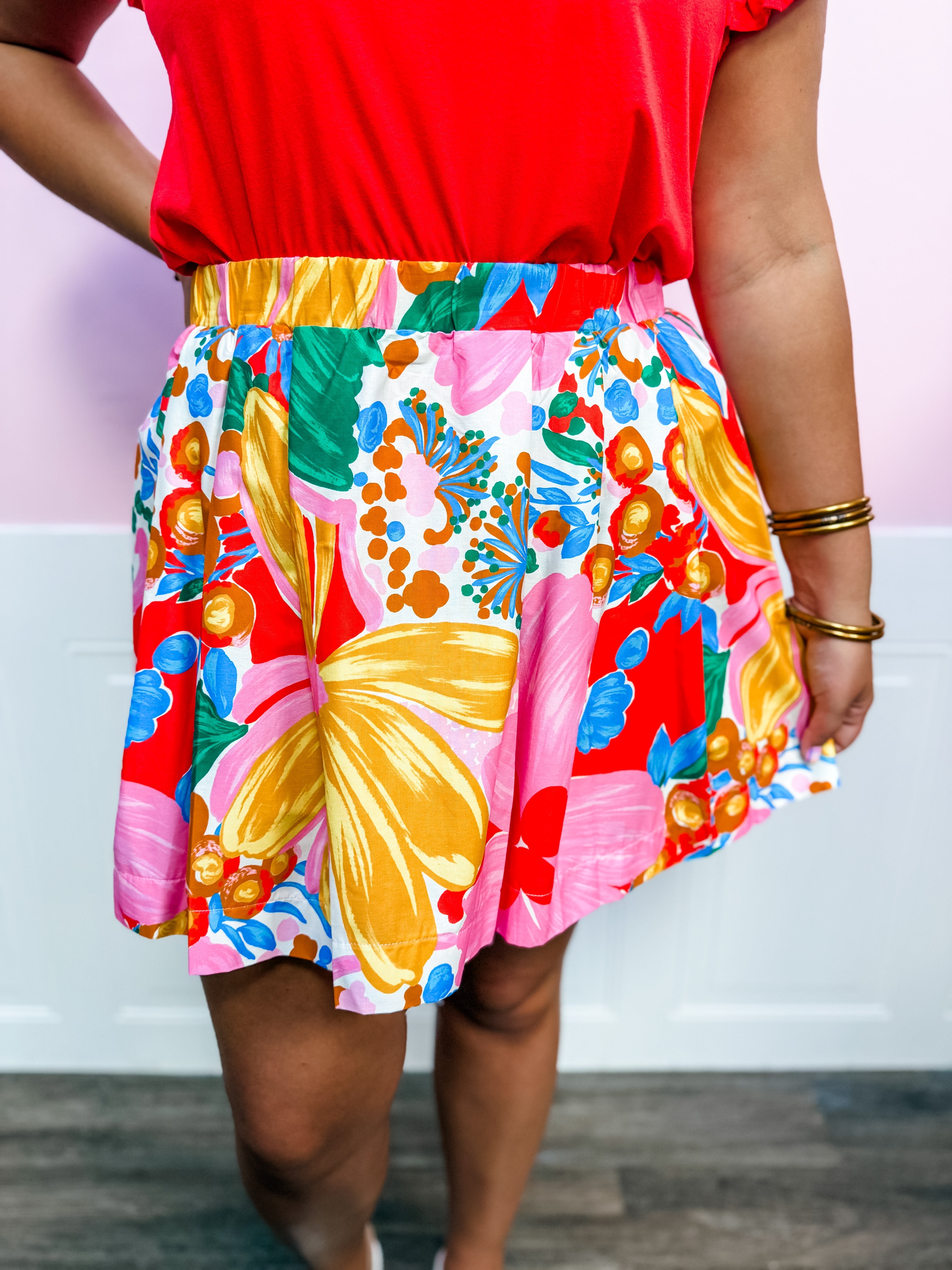 Bright Bloom Patchwork Skirt - Just a Small Town Girl