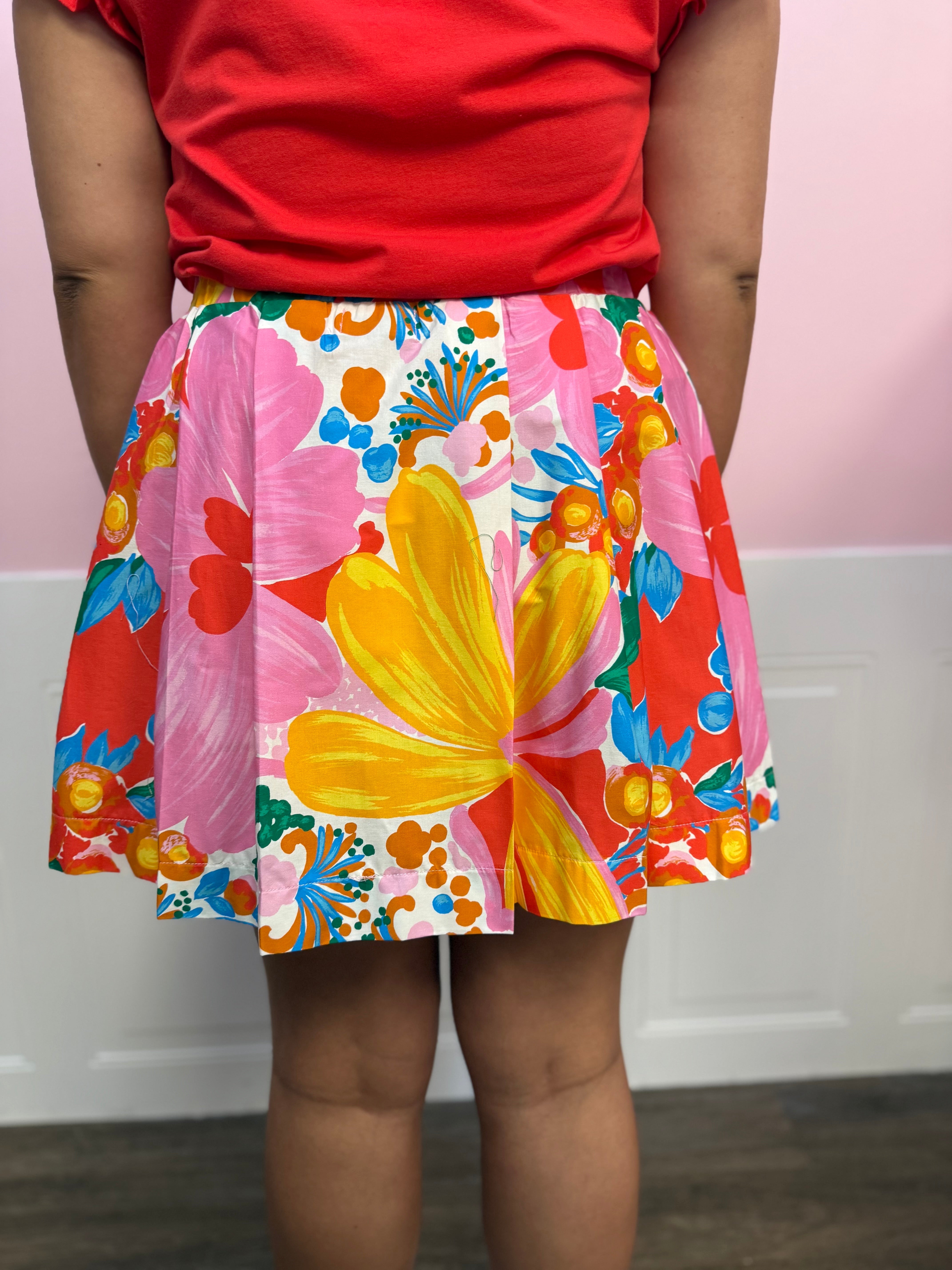 Bright Bloom Patchwork Skirt - Just a Small Town Girl