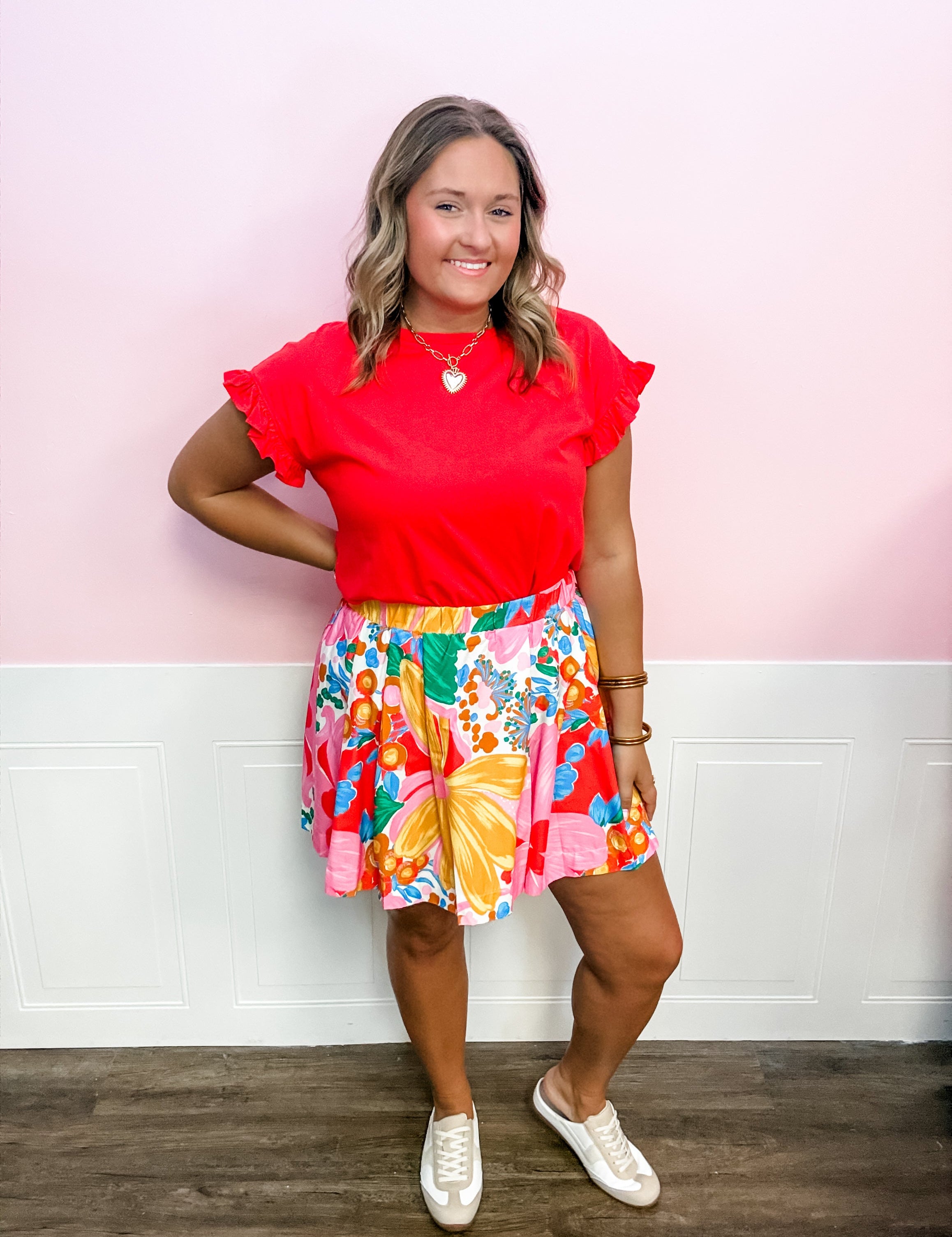 Bright Bloom Patchwork Skirt - Just a Small Town Girl