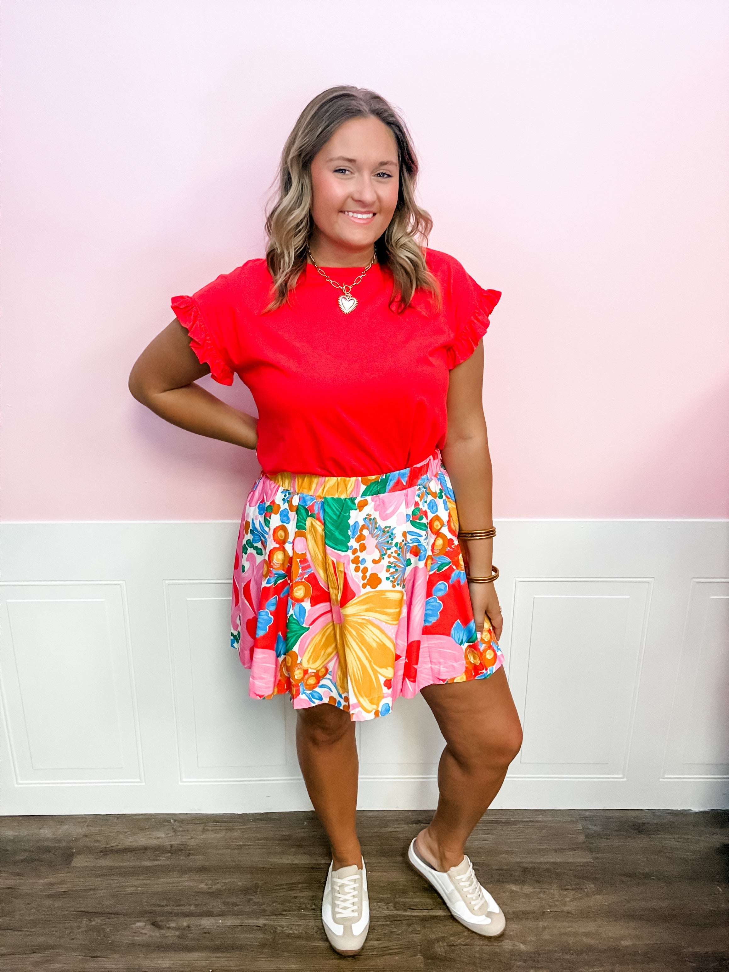Bright Bloom Patchwork Skirt - Just a Small Town Girl