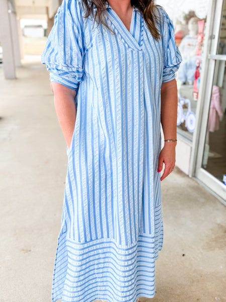 Carolina Blue Day Dress - Just a Small Town Girl