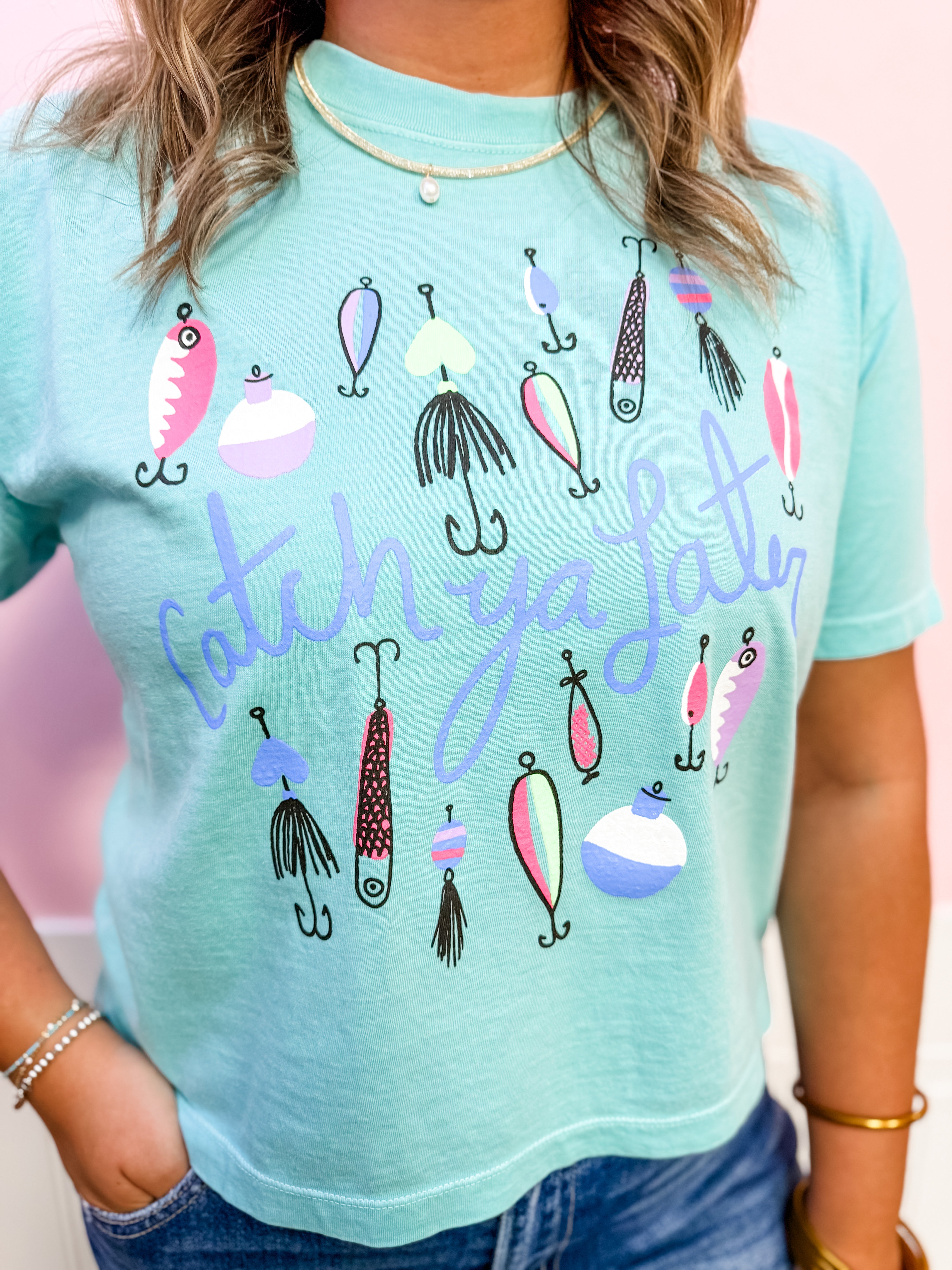 Catch Ya Later Crop Tee - Just a Small Town Girl