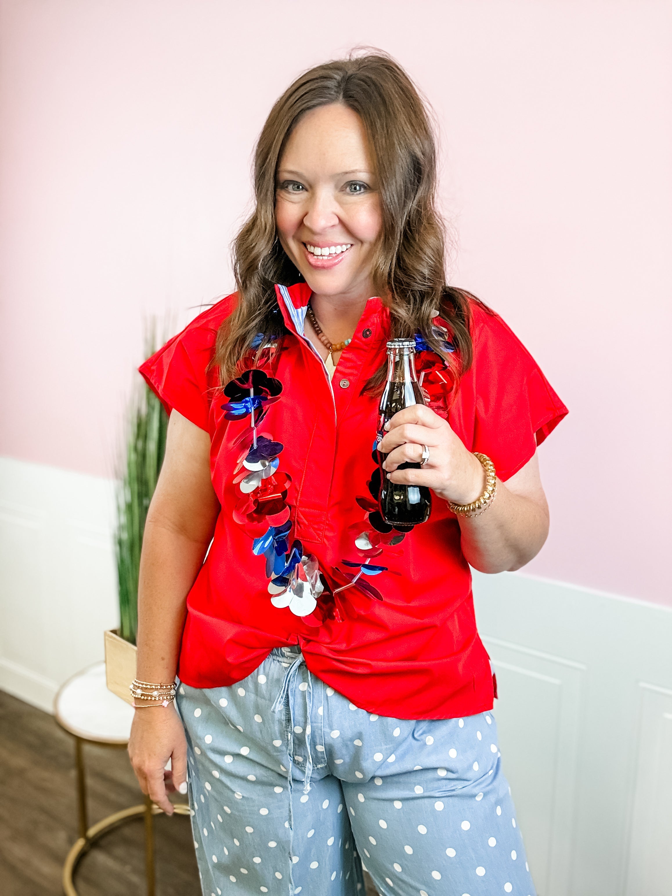 Cherry On Top Blouse - Just a Small Town Girl