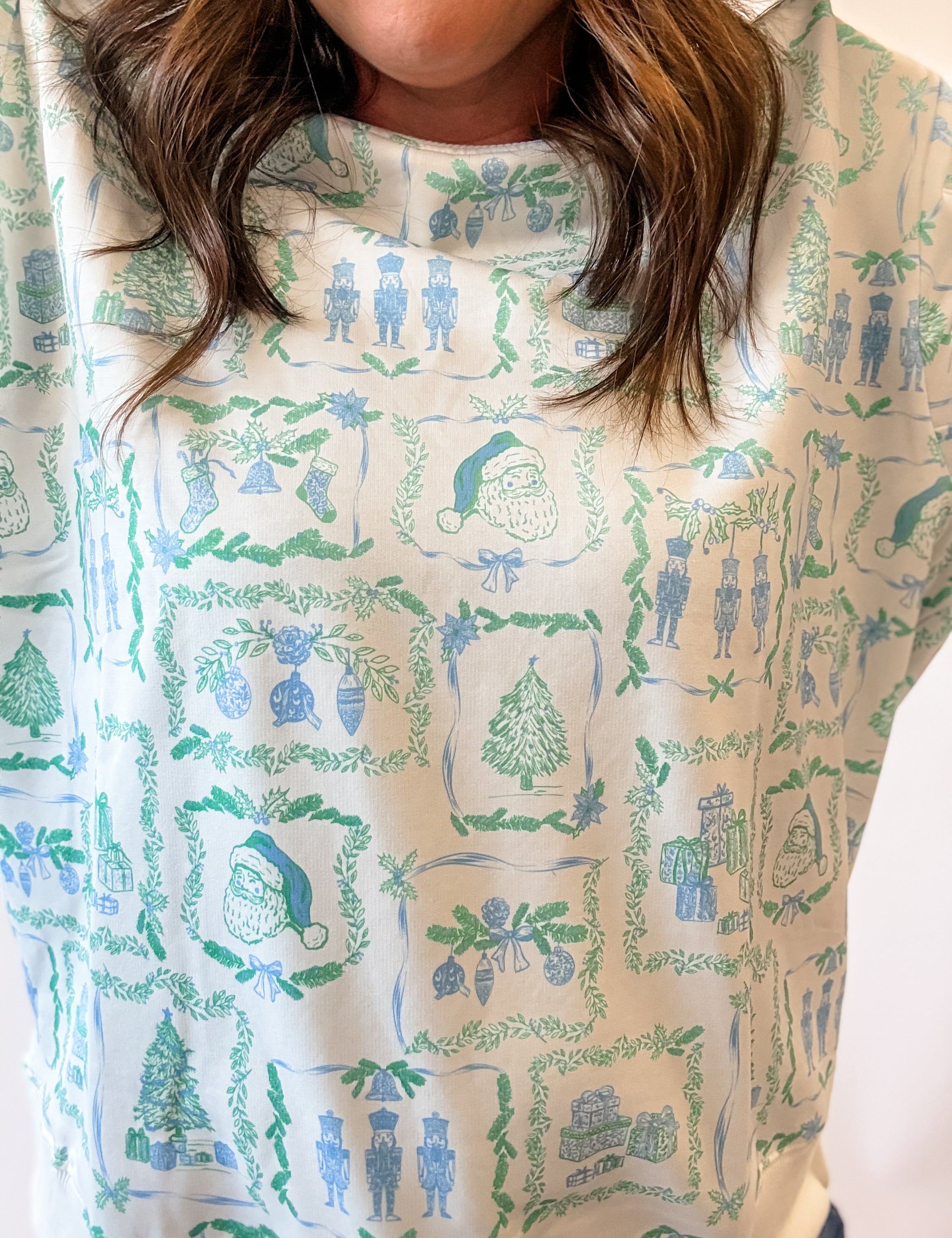 Christmas Traditions Toile Sweatshirt - Just a Small Town Girl