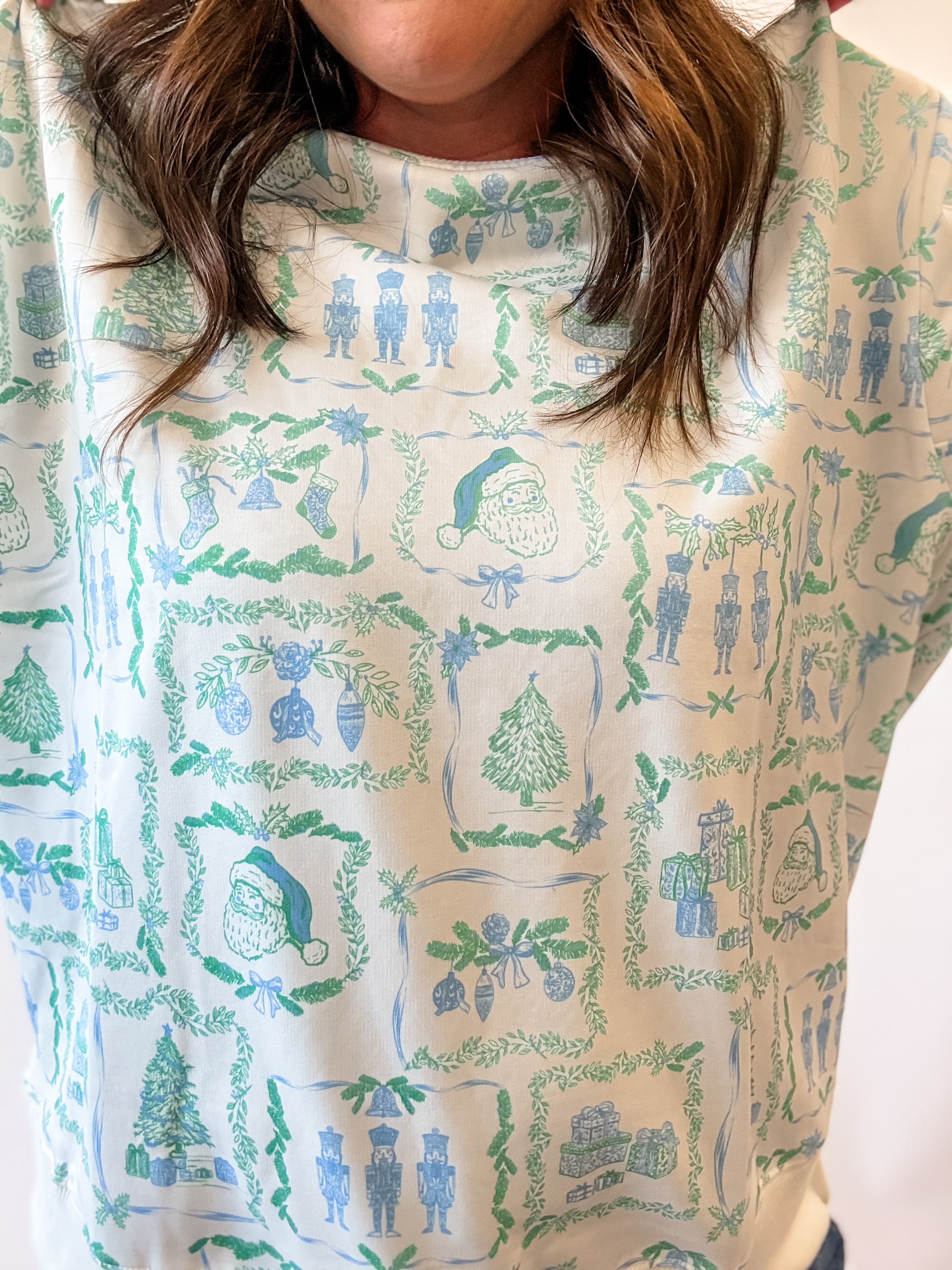 Christmas Traditions Toile Sweatshirt - Just a Small Town Girl