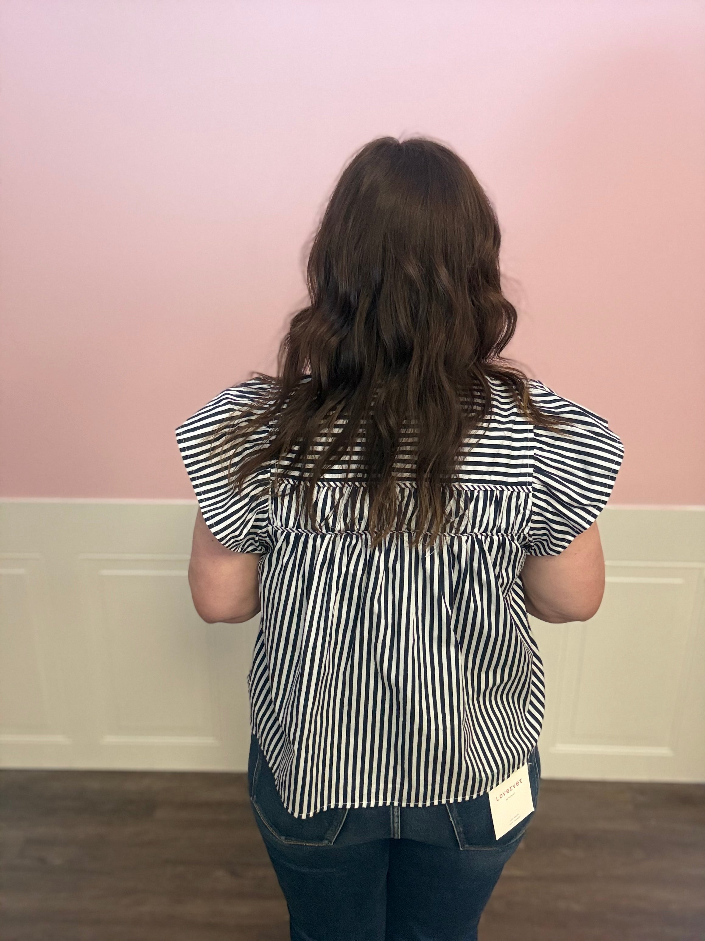 City Chic Stripe Top - Just a Small Town Girl
