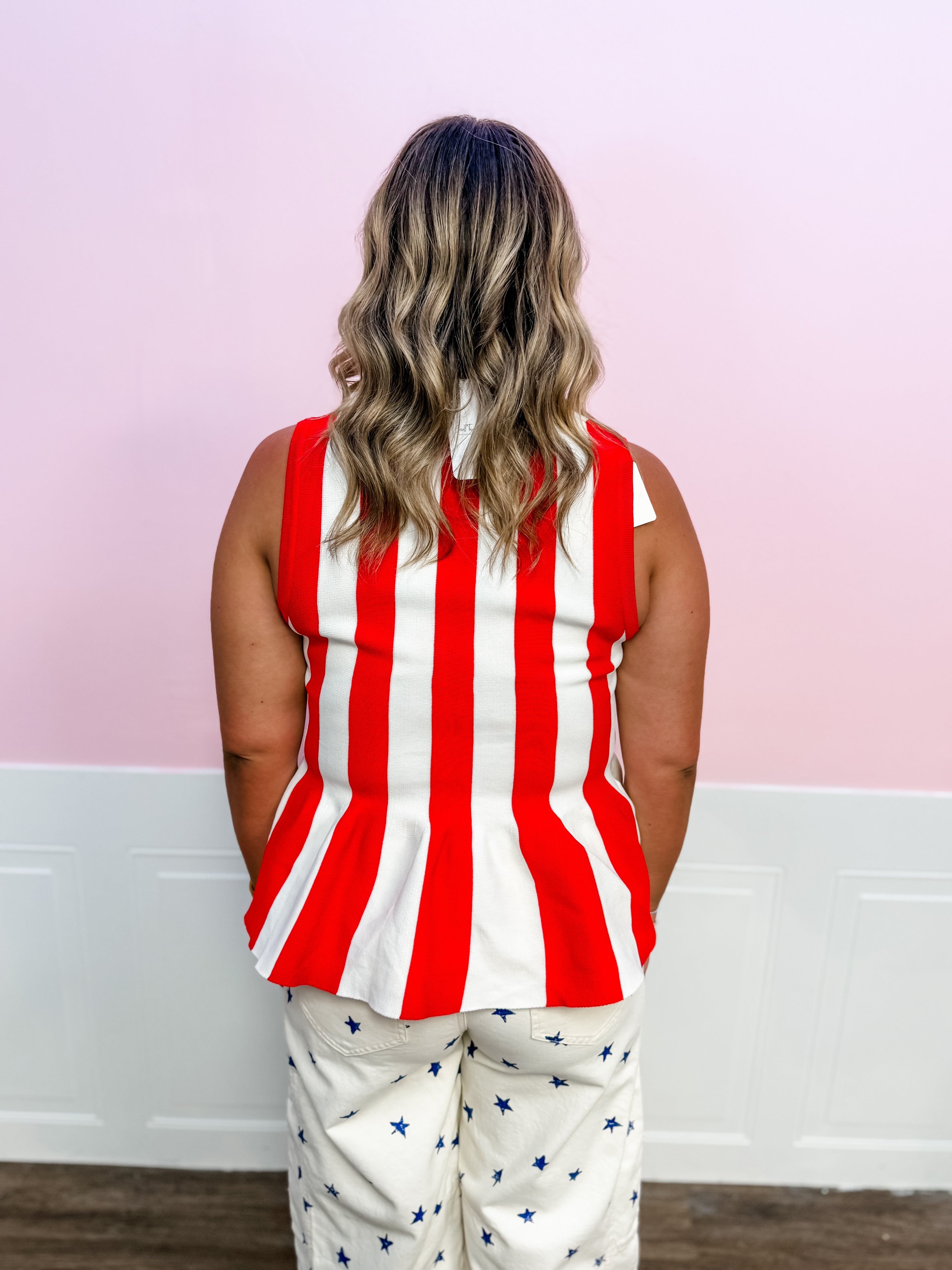 Classic Americana Sweater Tank - Just a Small Town Girl