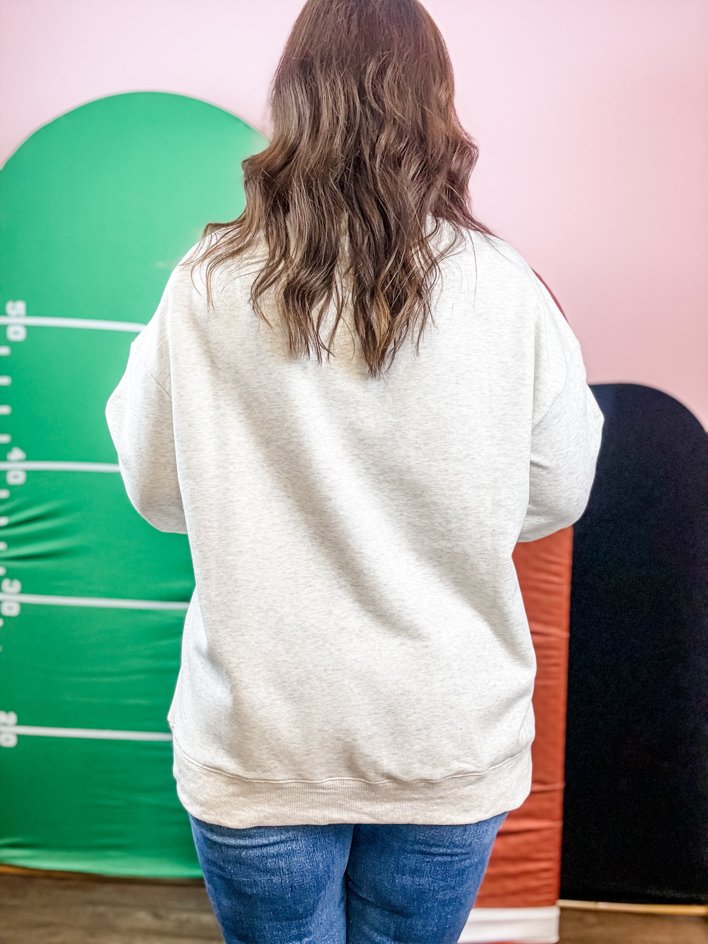 Classic Tiger Pride Mockneck Pullover - Just a Small Town Girl